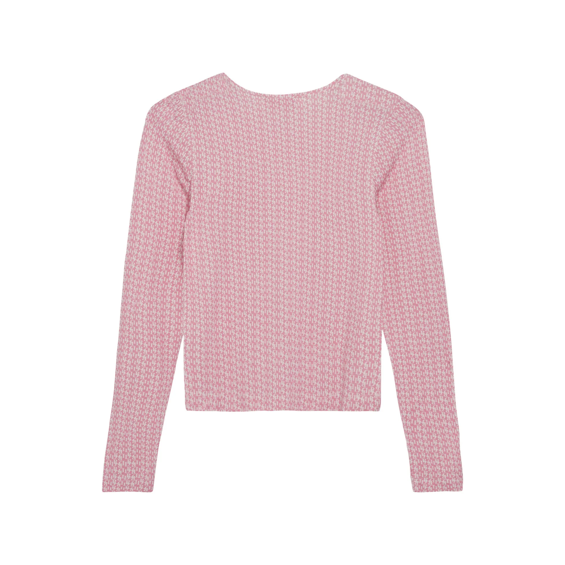 Designers Remix Pink Logo Print Jenna Slim Top - Image 3