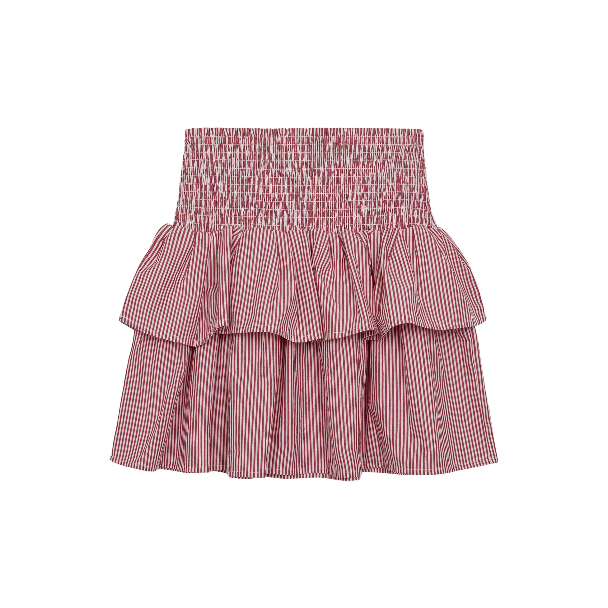 Designers Remix Red/White Stripes Harriet Mini Skirt - Image 3