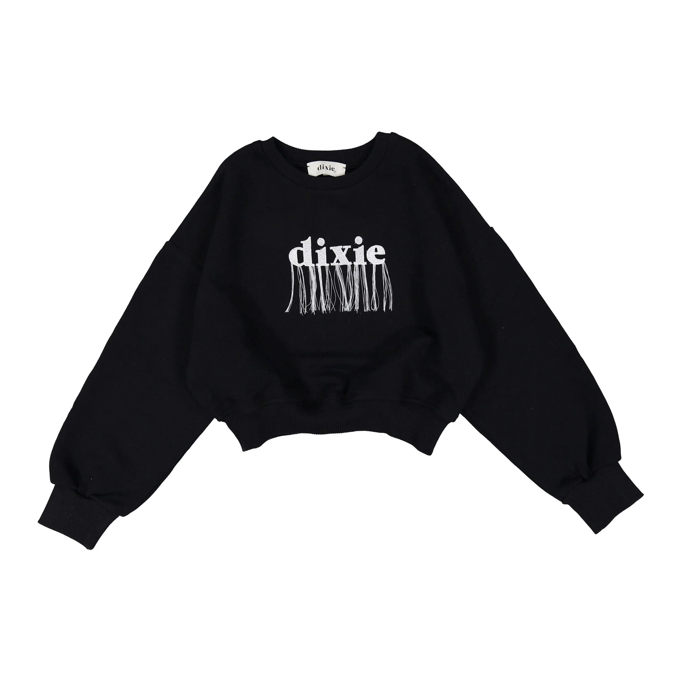 Dixie Black Cropped Sweatshirt