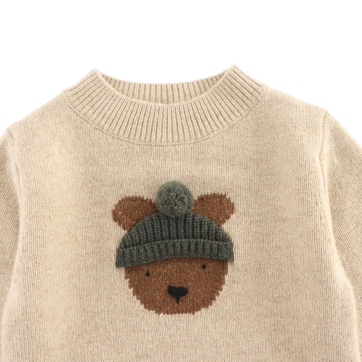 Donsje Biscotti Melange Bear Sweater - Image 2