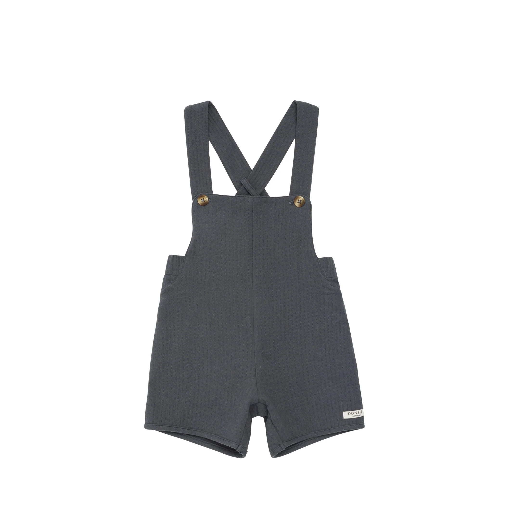 Donsje Cloudy Grey Obby Suspender Shorts