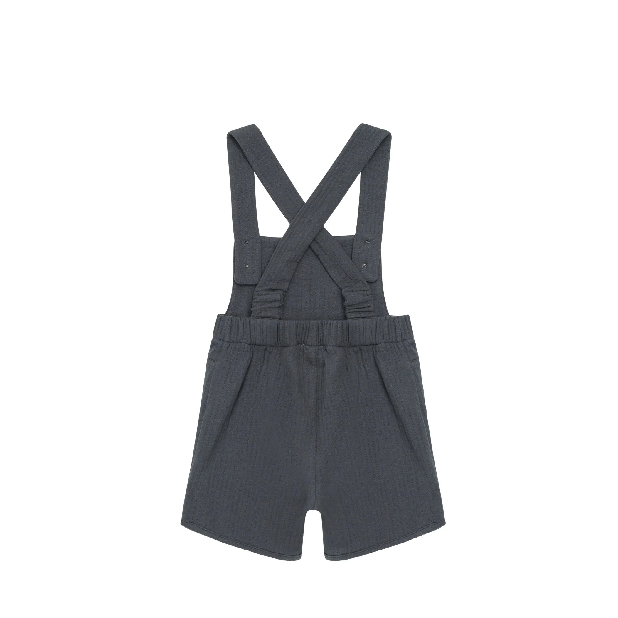 Donsje Cloudy Grey Obby Suspender Shorts - Image 3