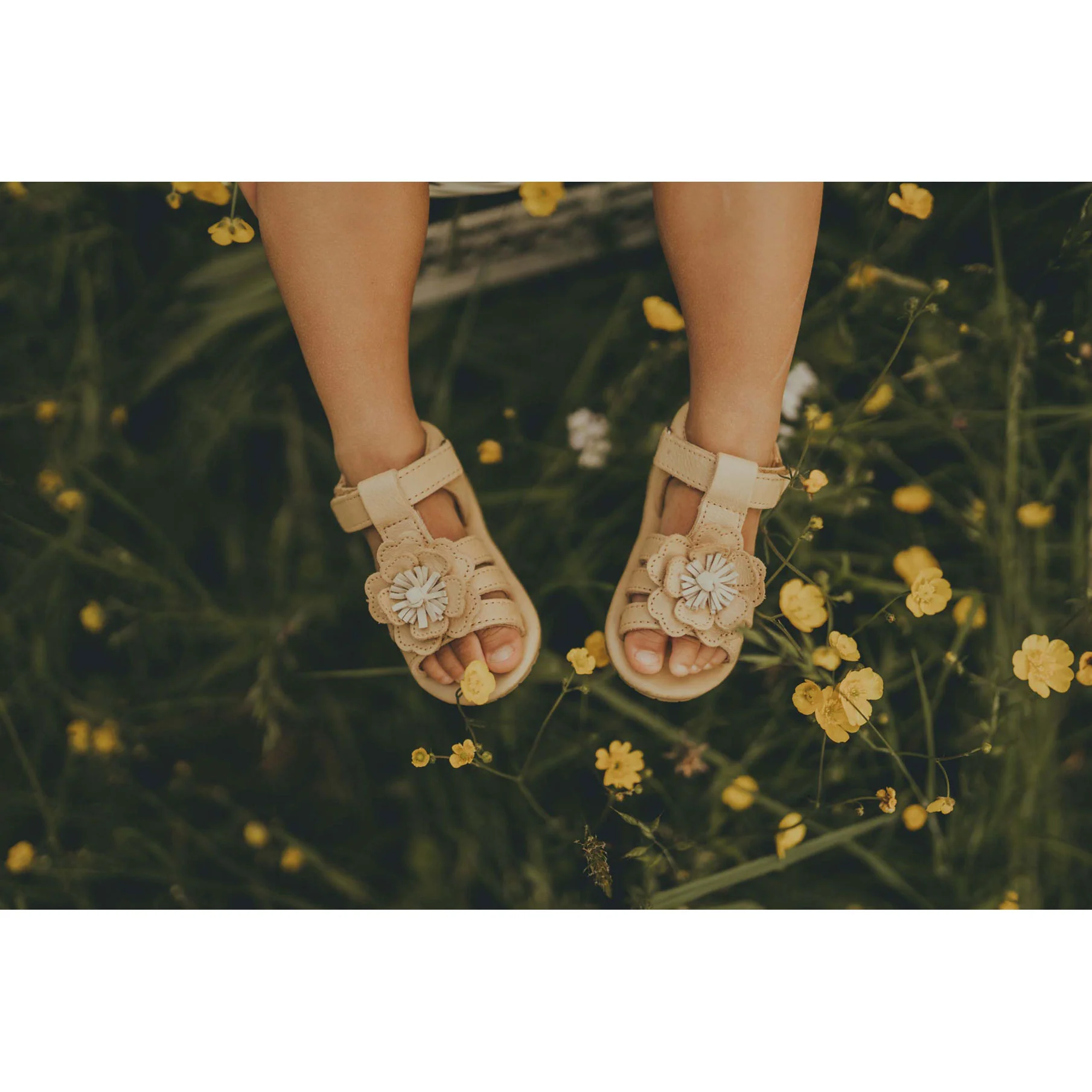 Donsje Gold Metalic Nubuck Tuti Fields Baby Sandals - Image 2