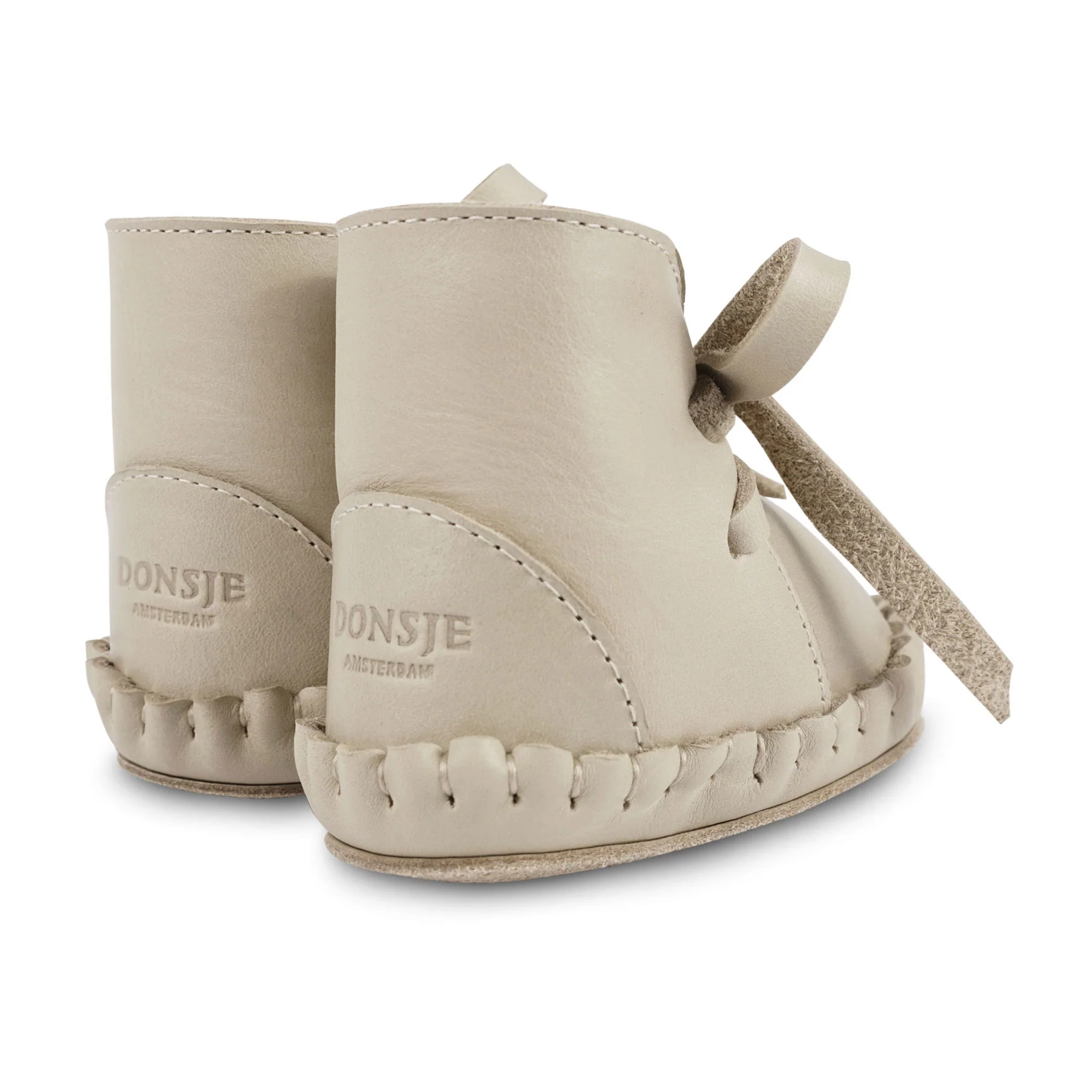 Donsje Ivory Classic Leather Booties - Image 2