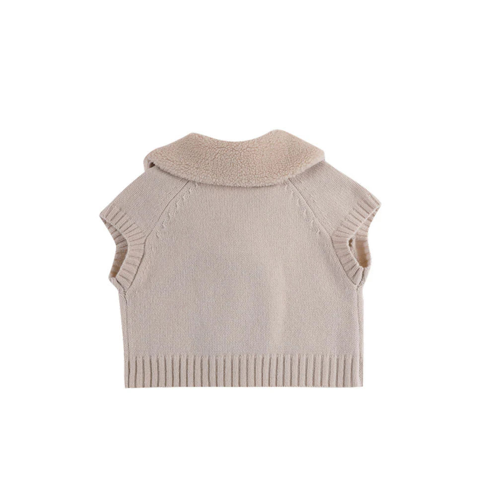 Donsje Soft Sand Nannie Waistcoat - Image 4