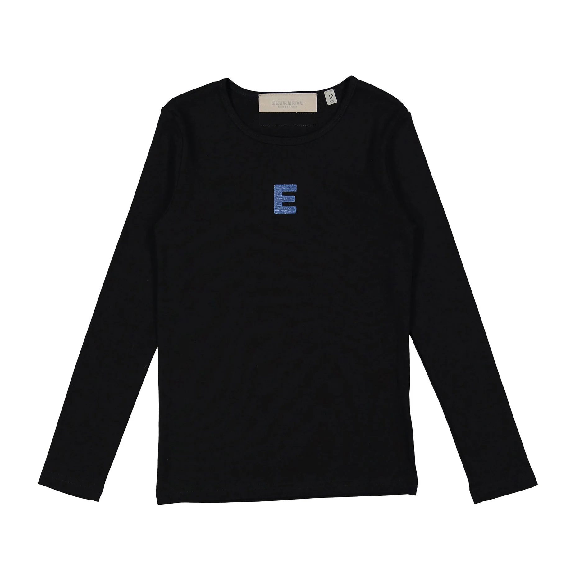 Elements Black Denim E Logo Tee