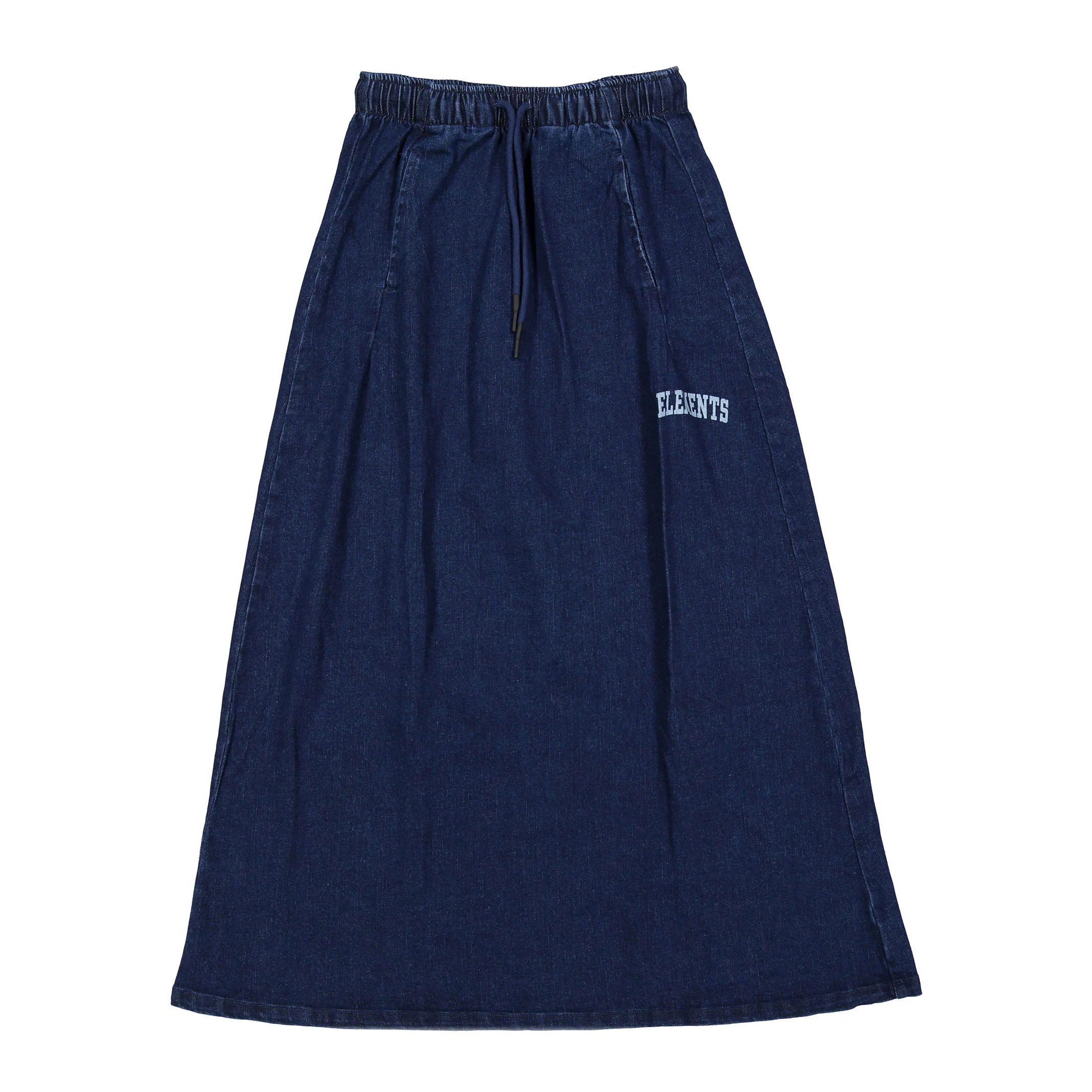 ELEMENTS Blue Denim Maxi Sweat Skirt