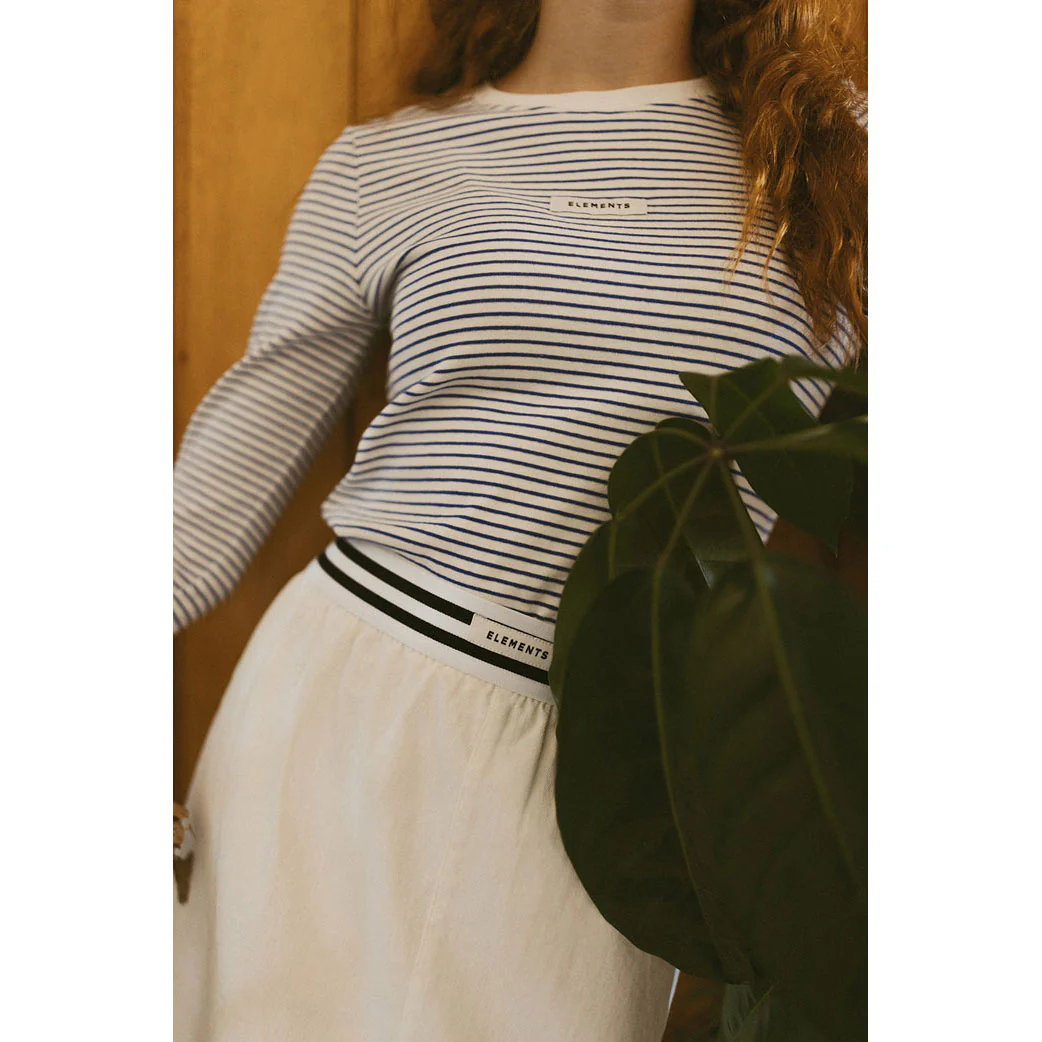 ELEMENTS Blue Thin Stripe Tee - Image 4