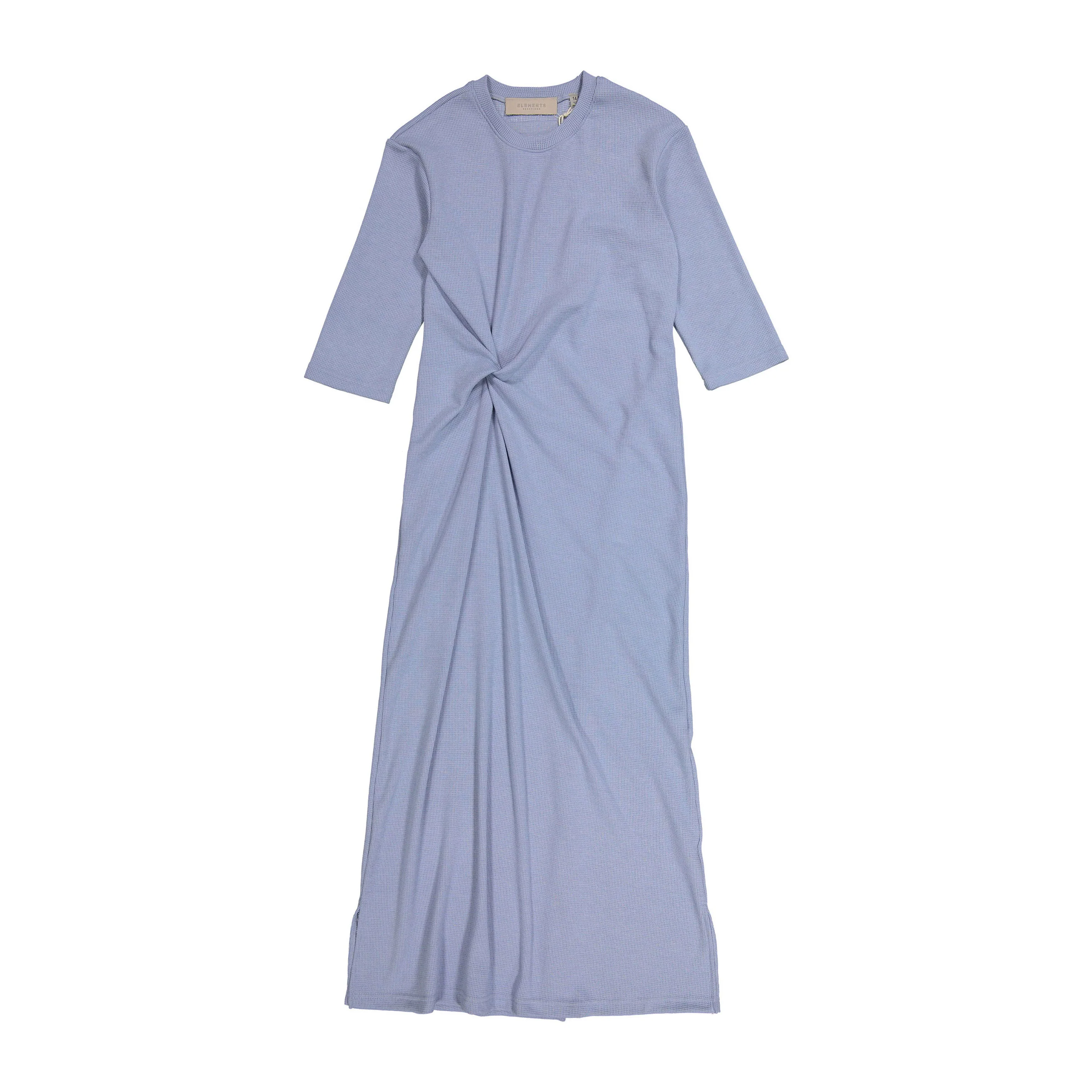 Elements Blue Waffle Tie Dress