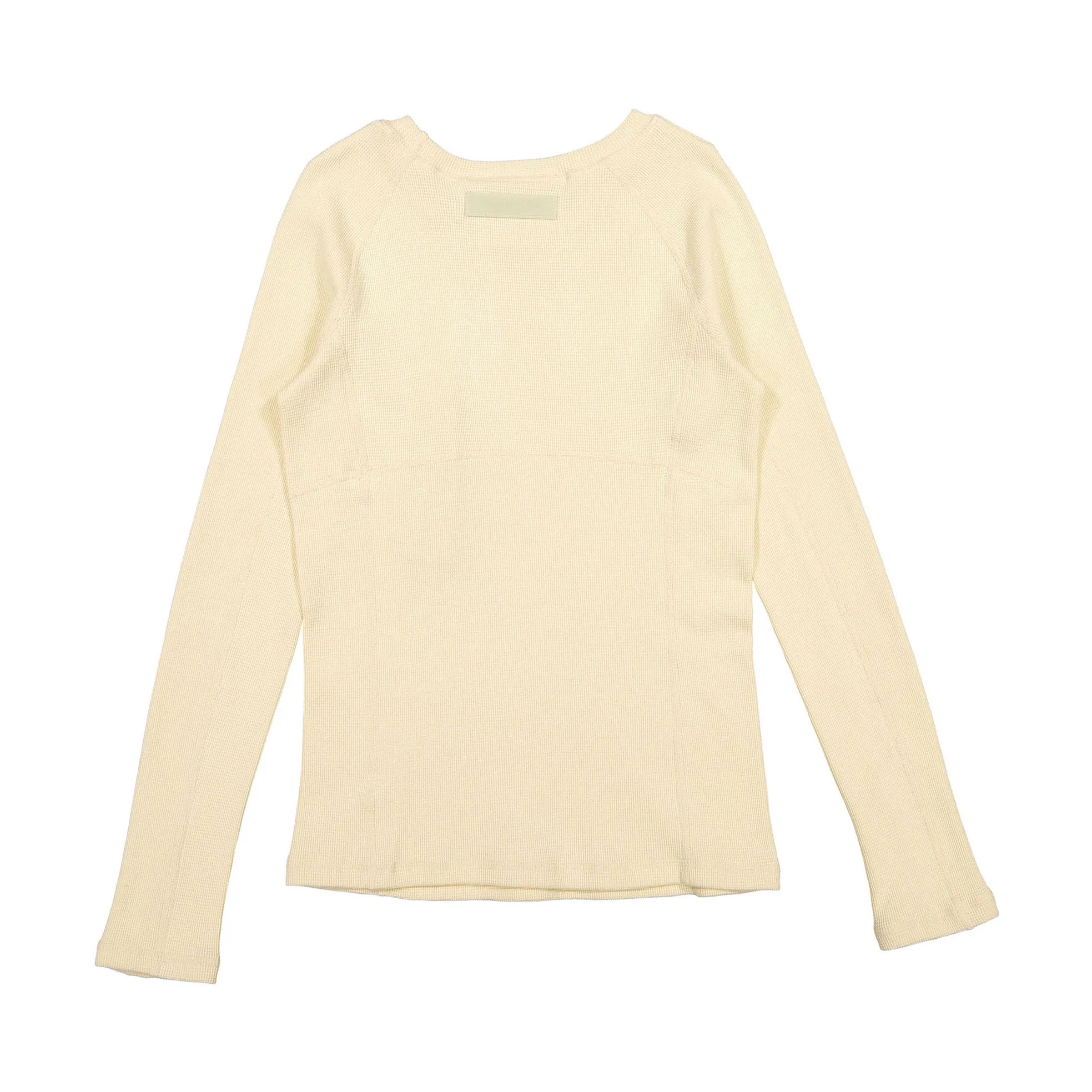 Elements Cream Waffle Seamed Tee - Image 2