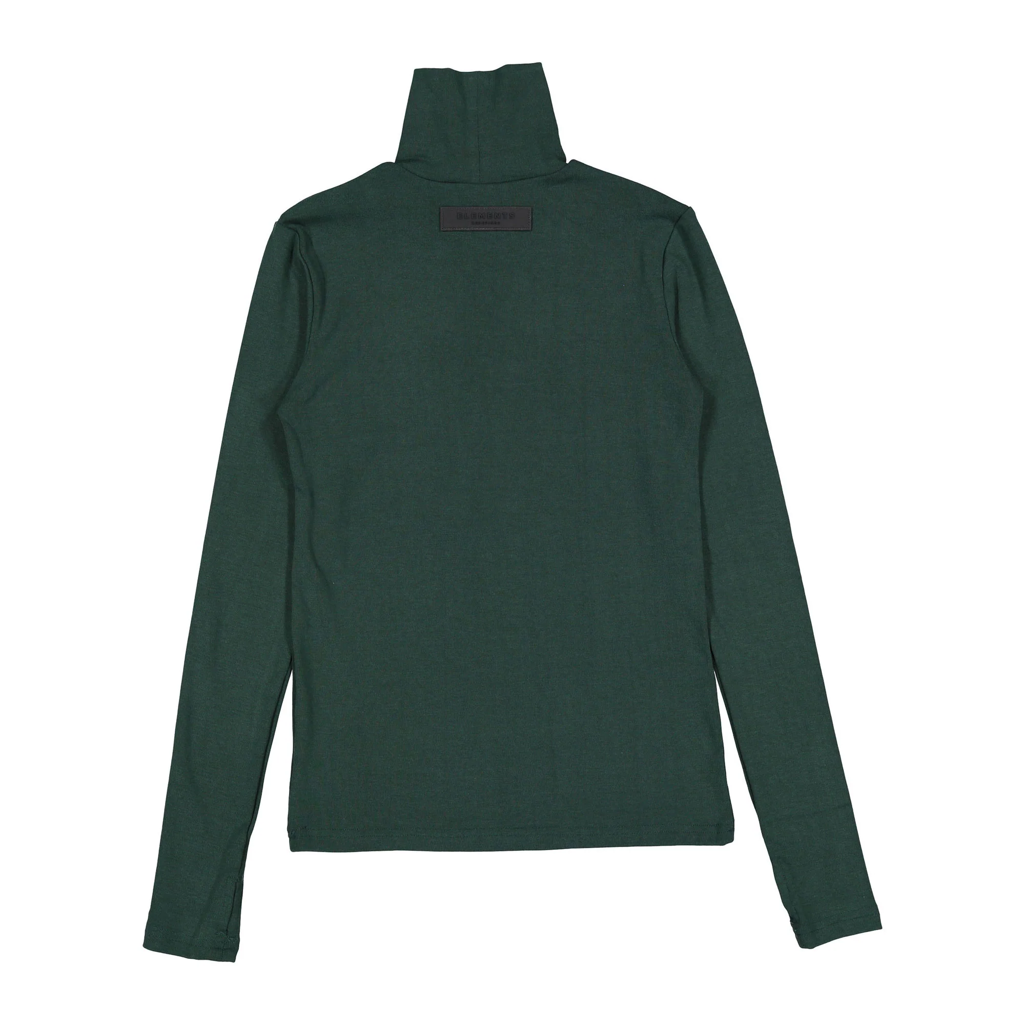 ELEMENTS Forest Green Chest Logo Turtleneck - Image 3