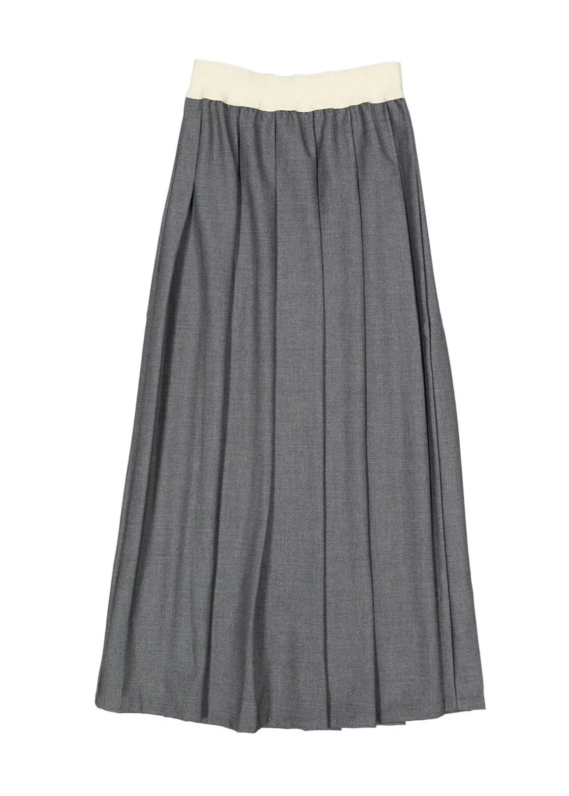 ELEMENTS Gray Pleated Maxi Skirt