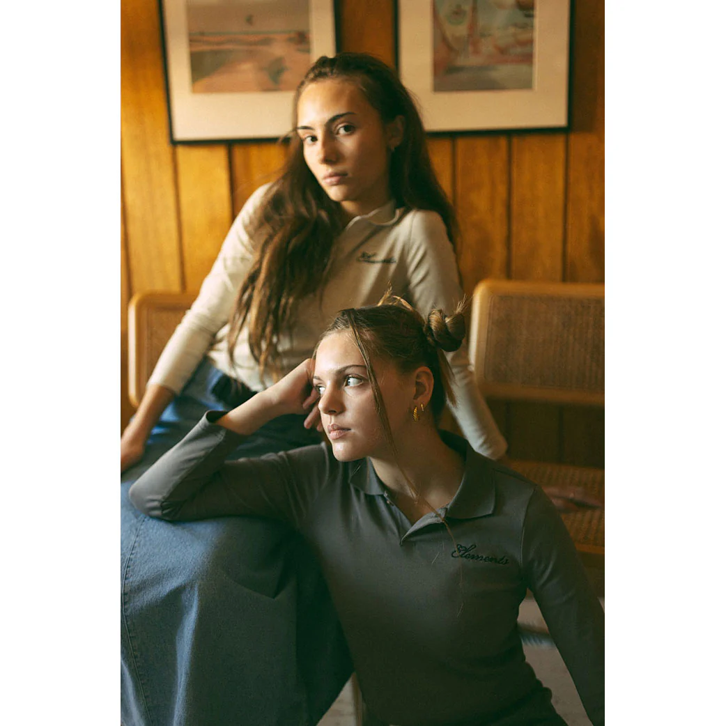 ELEMENTS Grey Polo Tee - Image 4
