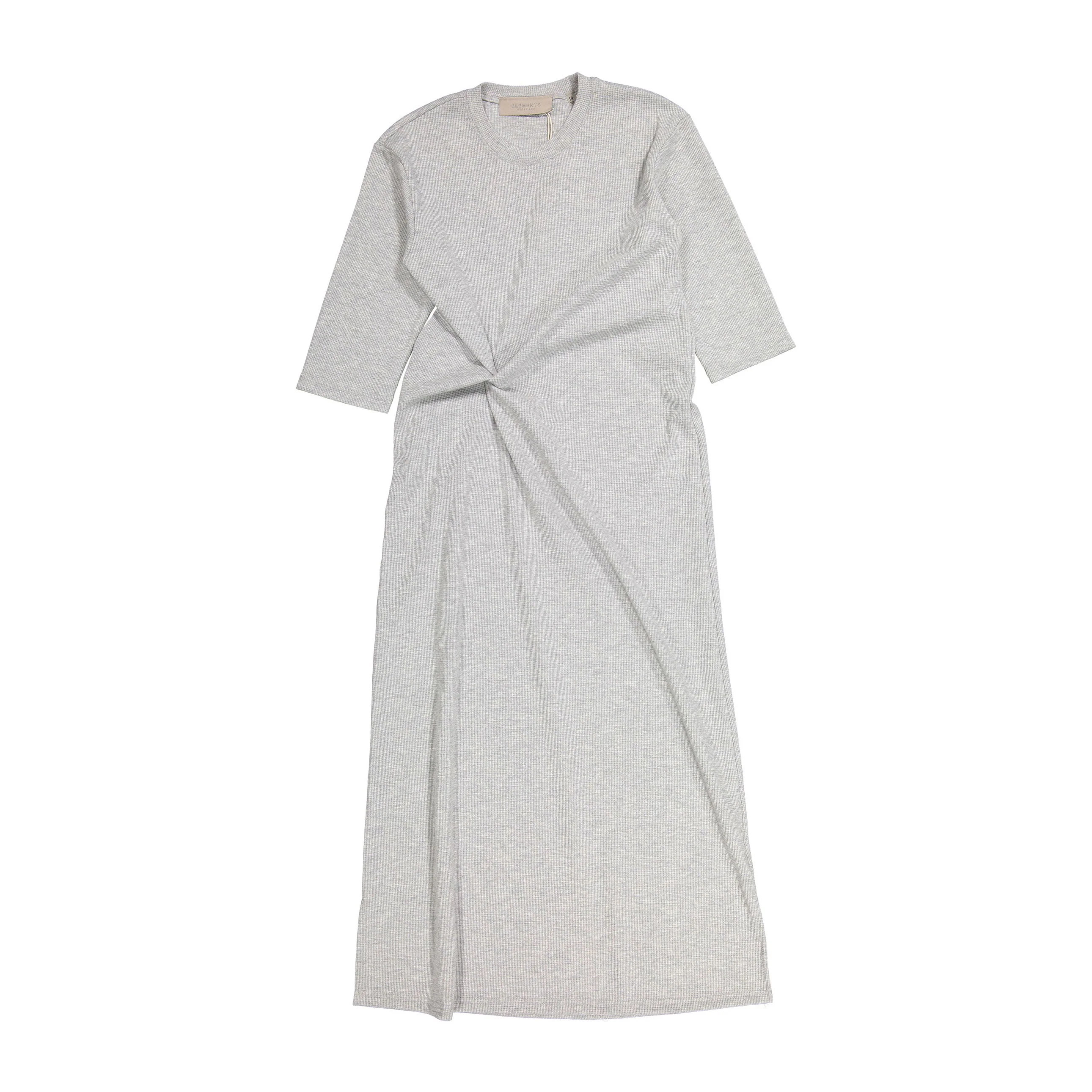 Elements Grey Waffle Tie Dress