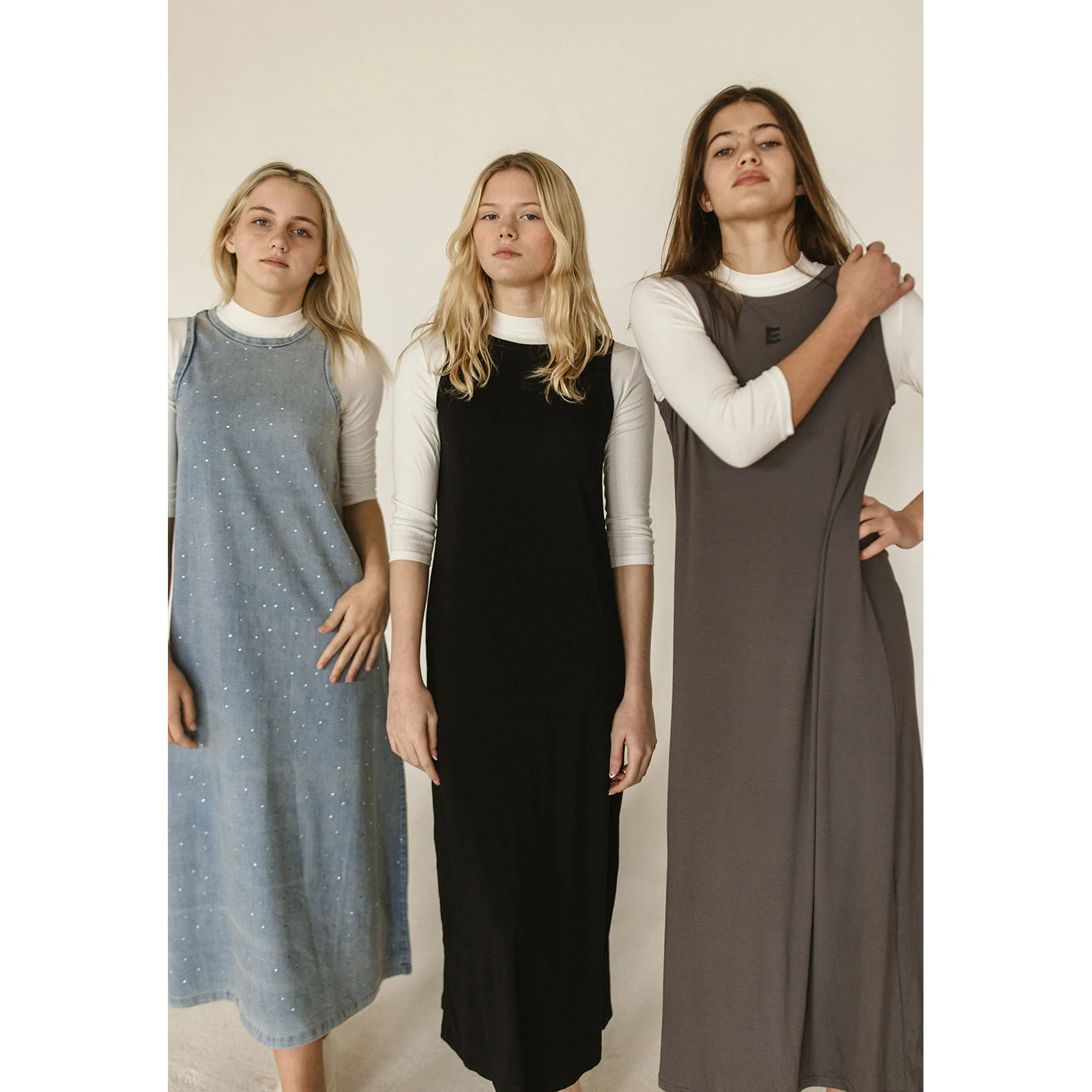 Elements Grey Wash Mock Tee Dress - Image 3