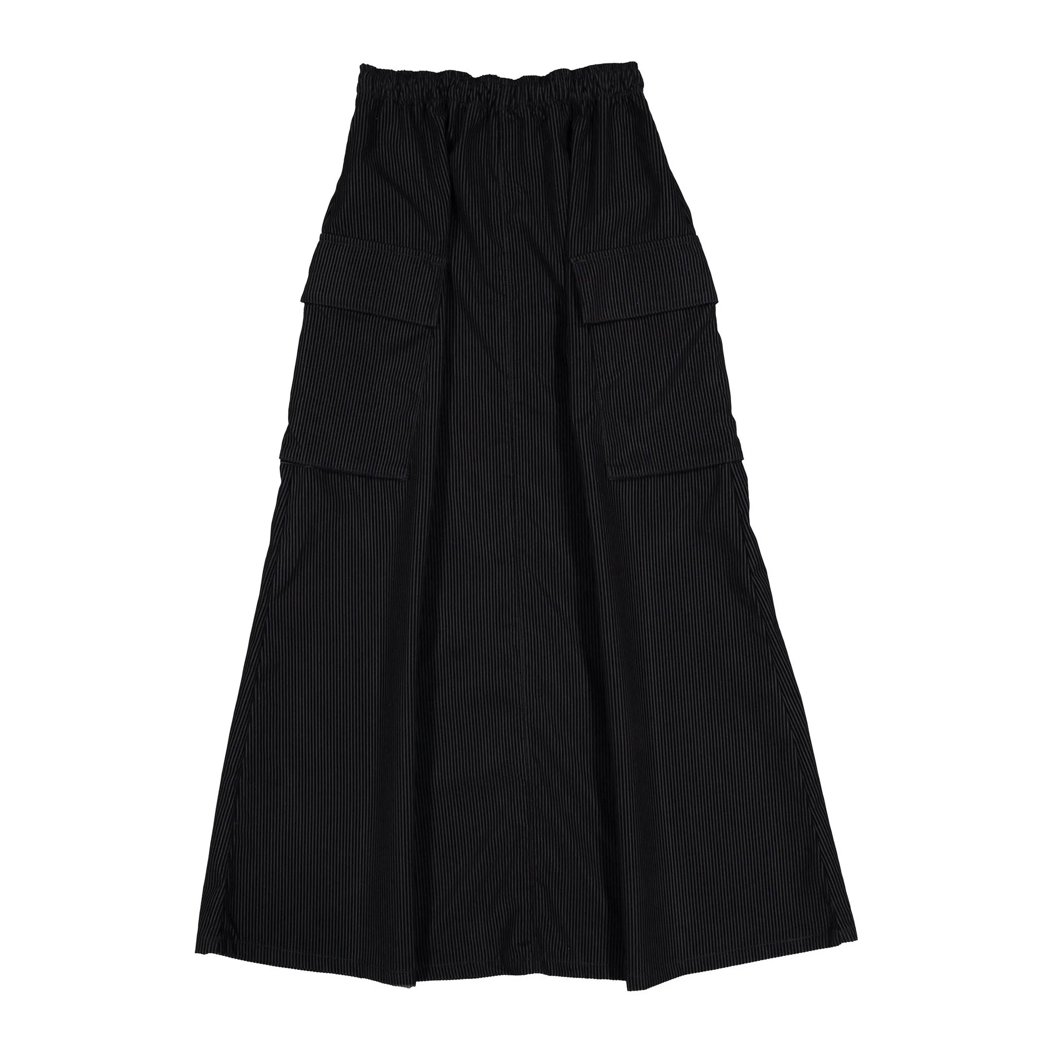 ELEMENTS Jet Black Cord Cargo Maxi Skirt