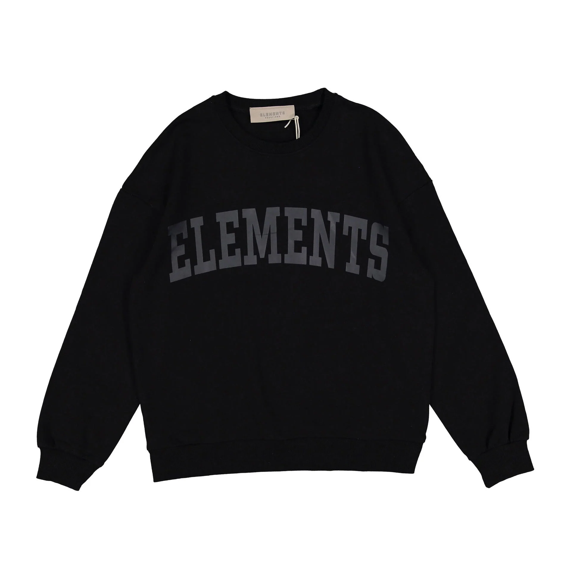 ELEMENTS Jet Black Logo Sweatshirt