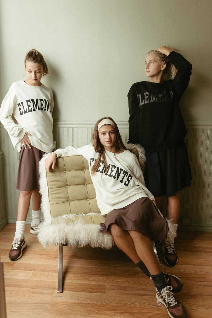 ELEMENTS Jet Black Logo Sweatshirt - Image 5
