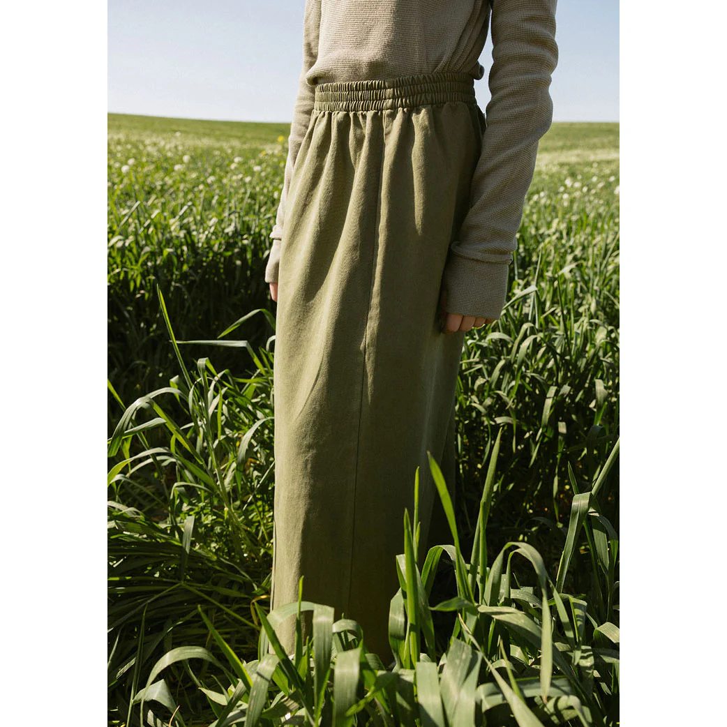 Elements Khaki Grey Seam Waffle Tee - Image 4