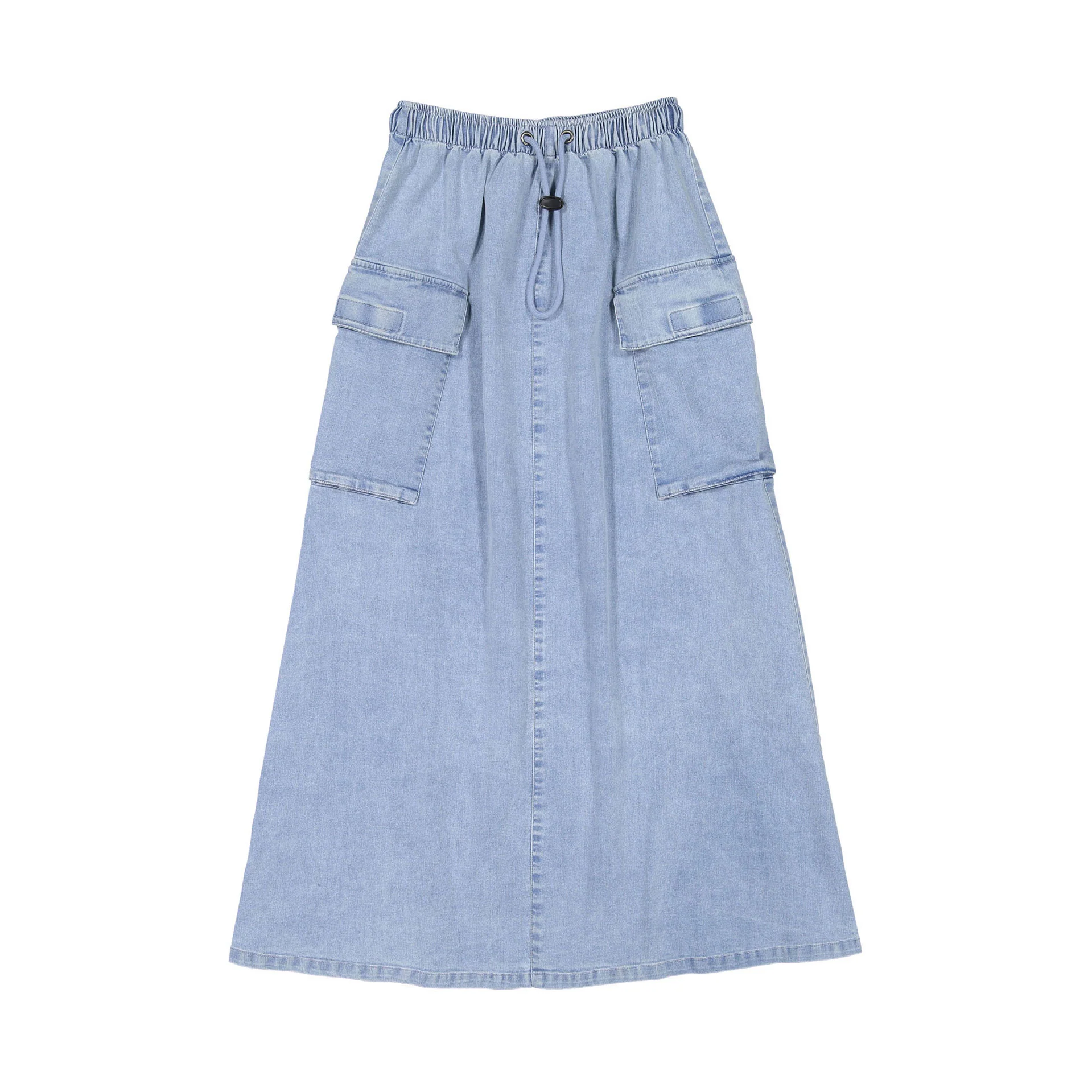 Elements Light Blue Maxi Cargo Skirt