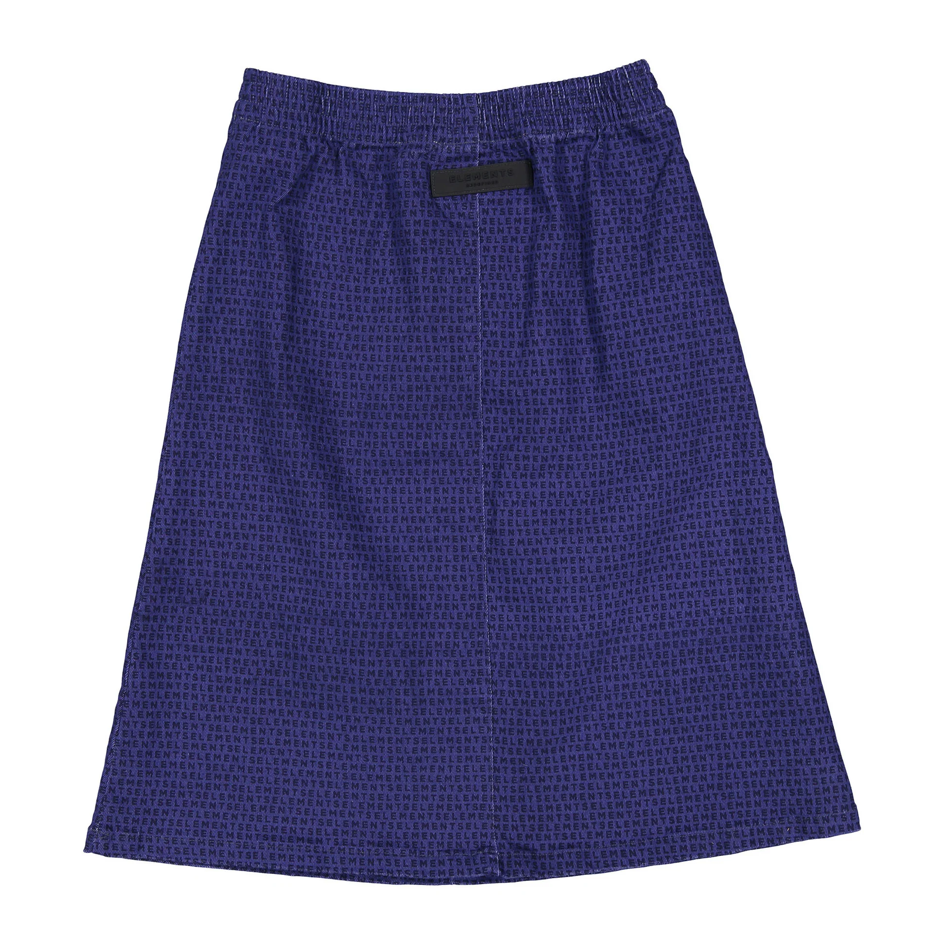 ELEMENTS Navy Logo All Over Knee Length Skirt - Image 2