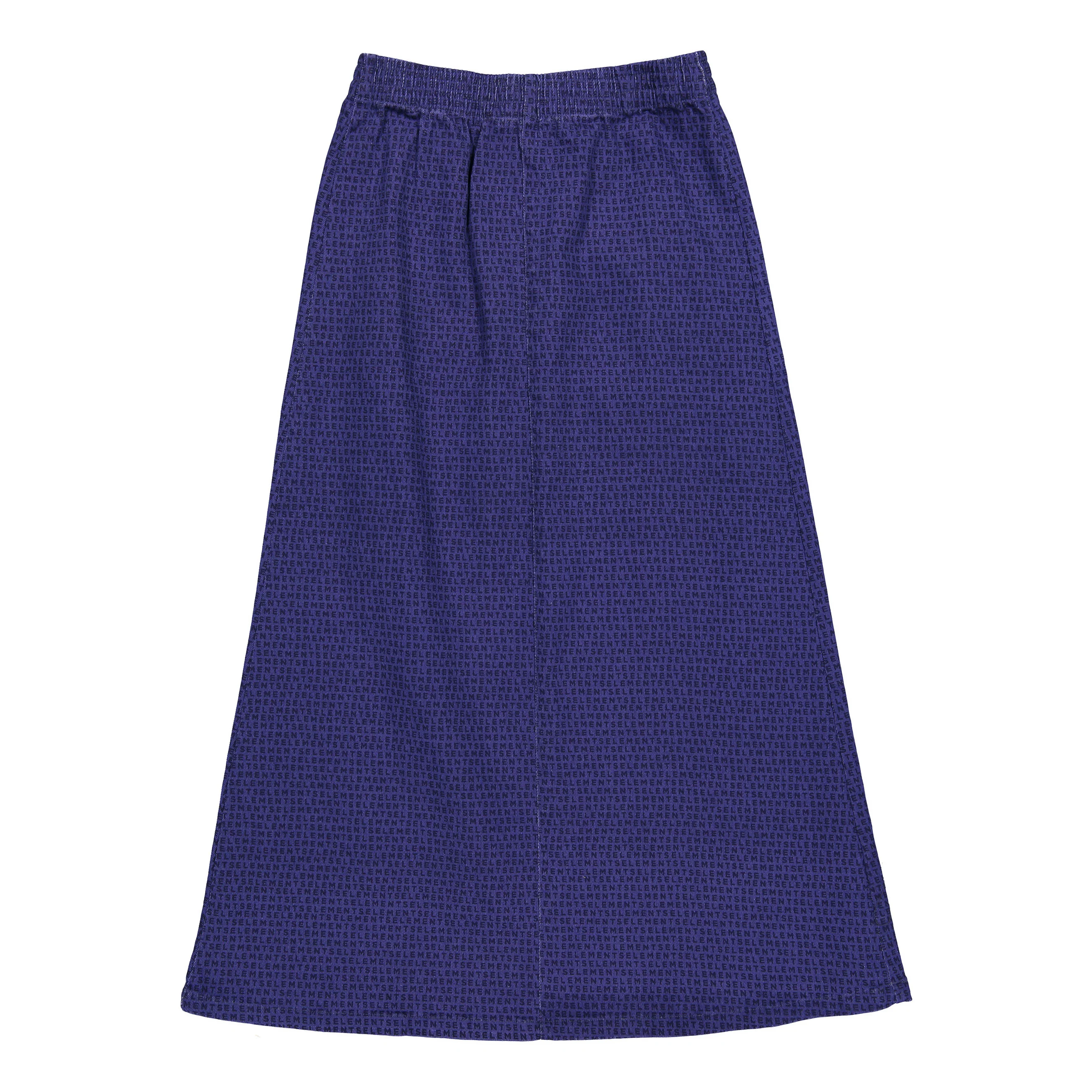 ELEMENTS Navy Logo All Over Maxi Skirt