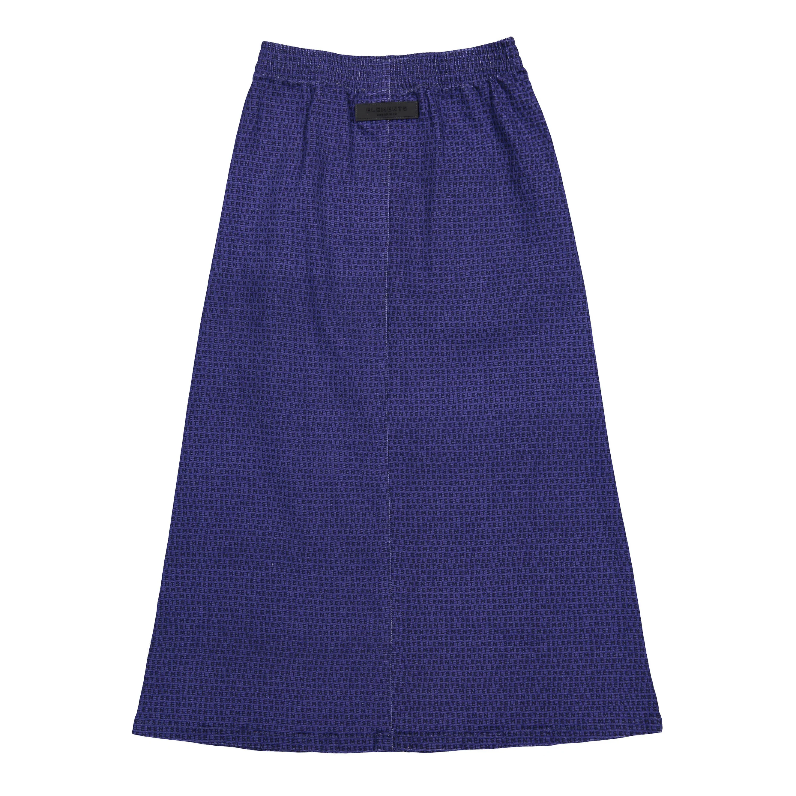 ELEMENTS Navy Logo All Over Maxi Skirt - Image 3