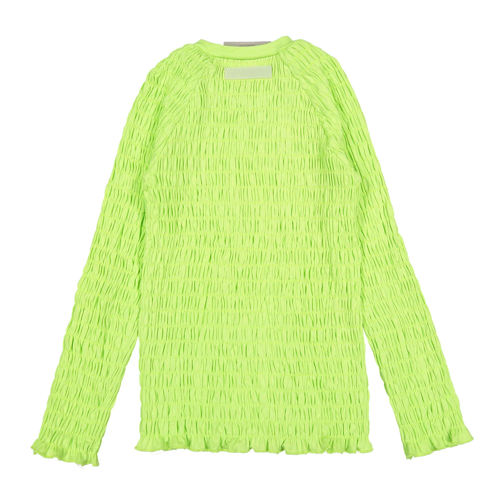Elements Neon Yellow Ruched Puff Logo Tee - Image 2