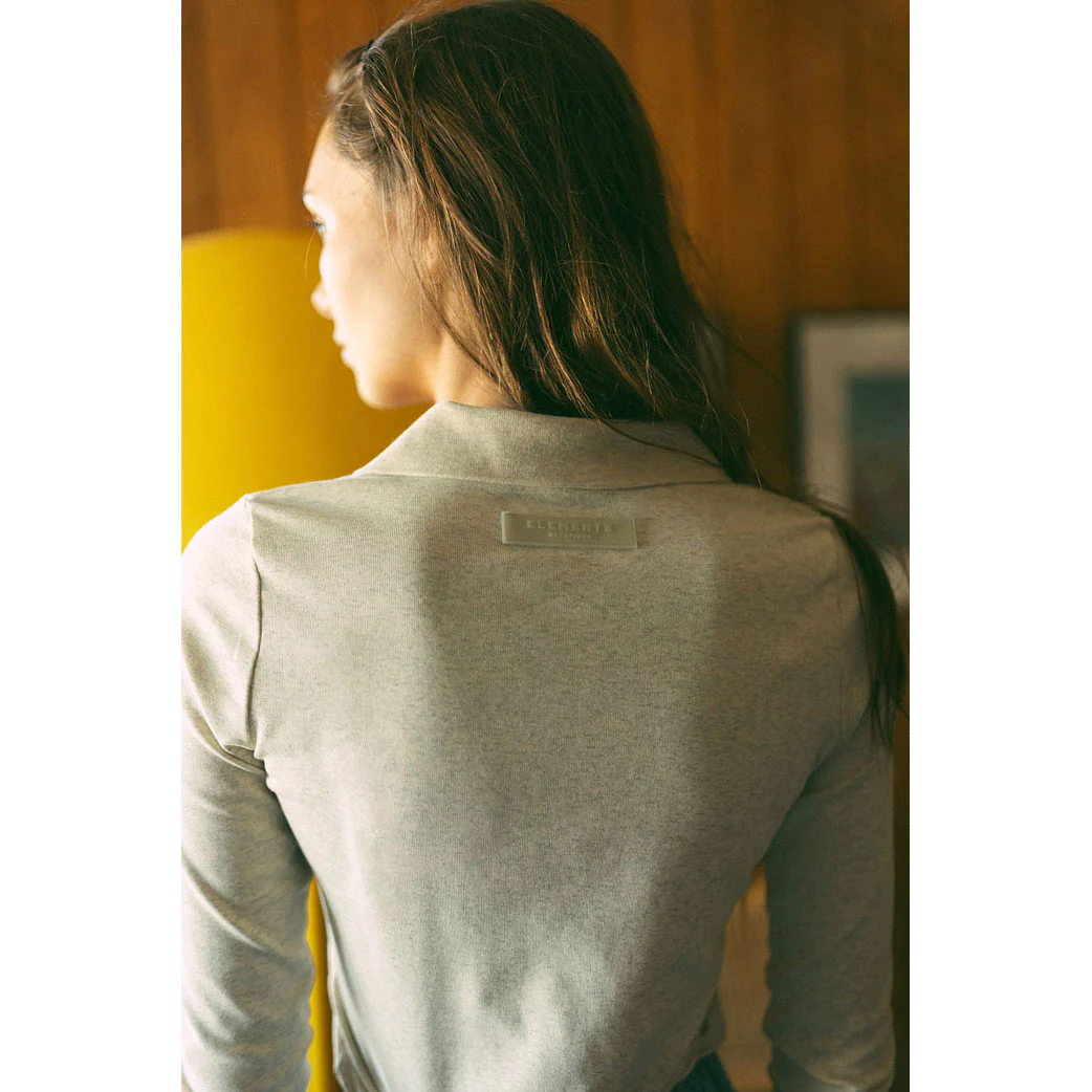 ELEMENTS Oatmeal Polo Tee - Image 4