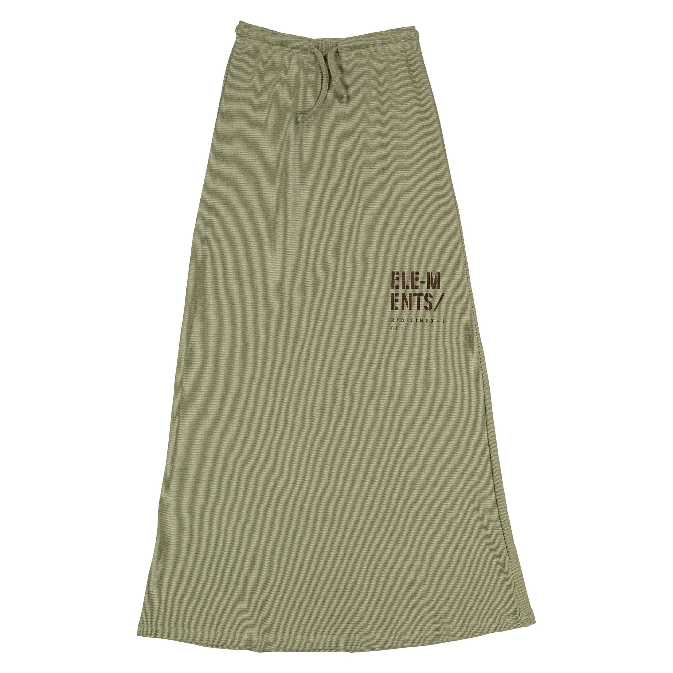 ELEMENTS Olive Stamped Waffle Skirt