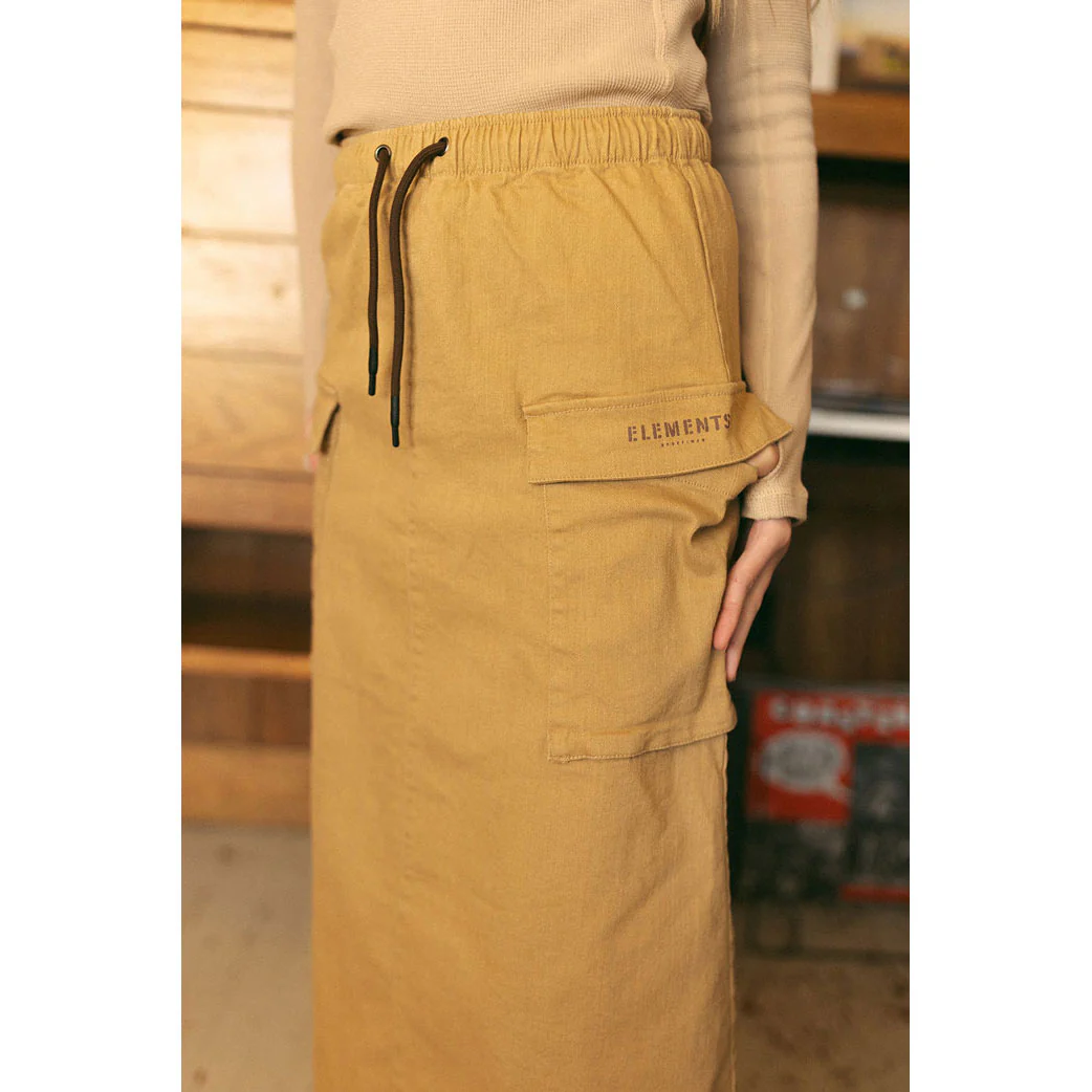 ELEMENTS Tan Cargo Stamp Skirt - Image 2