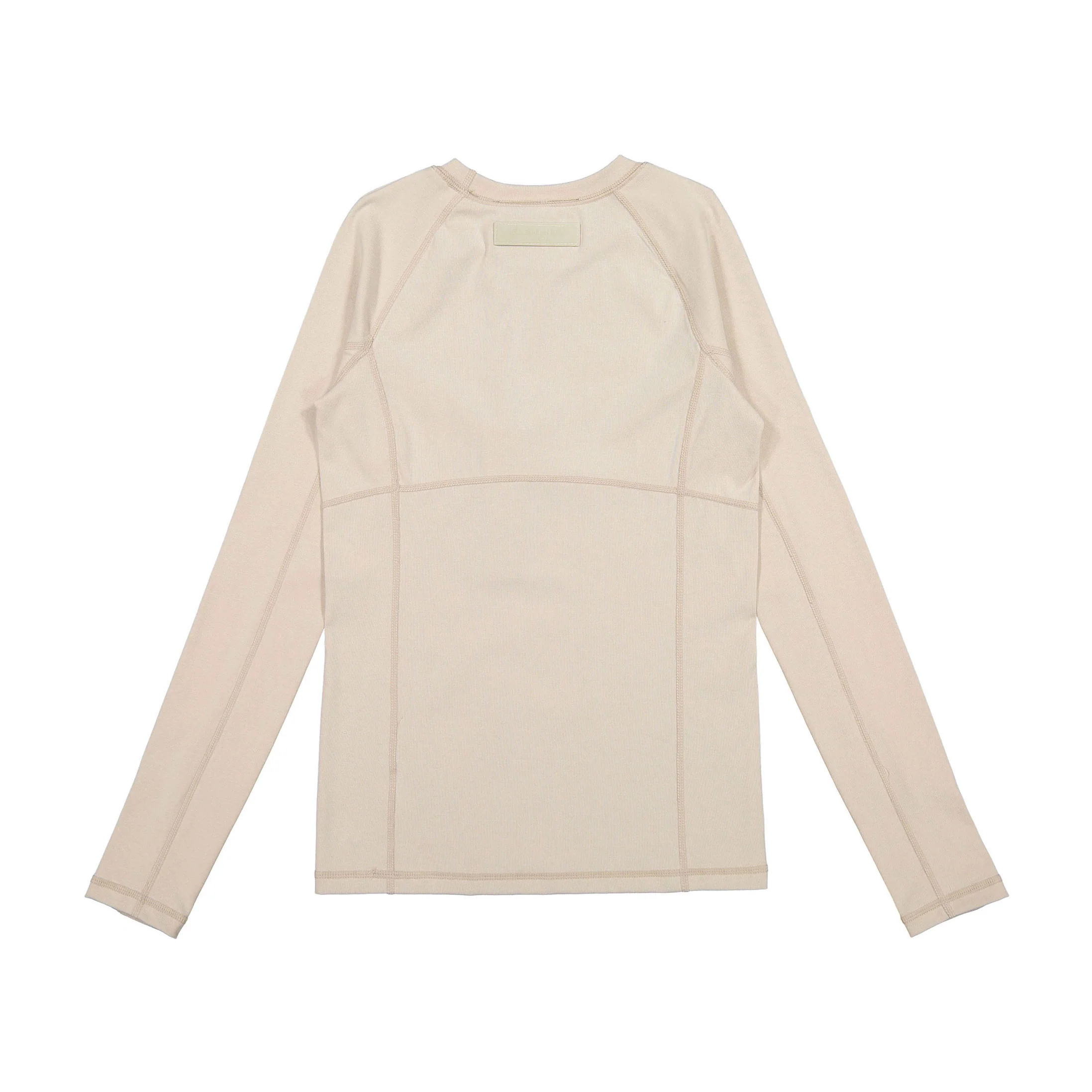 Elements Taupe Cotton Seamed Tee - Image 2