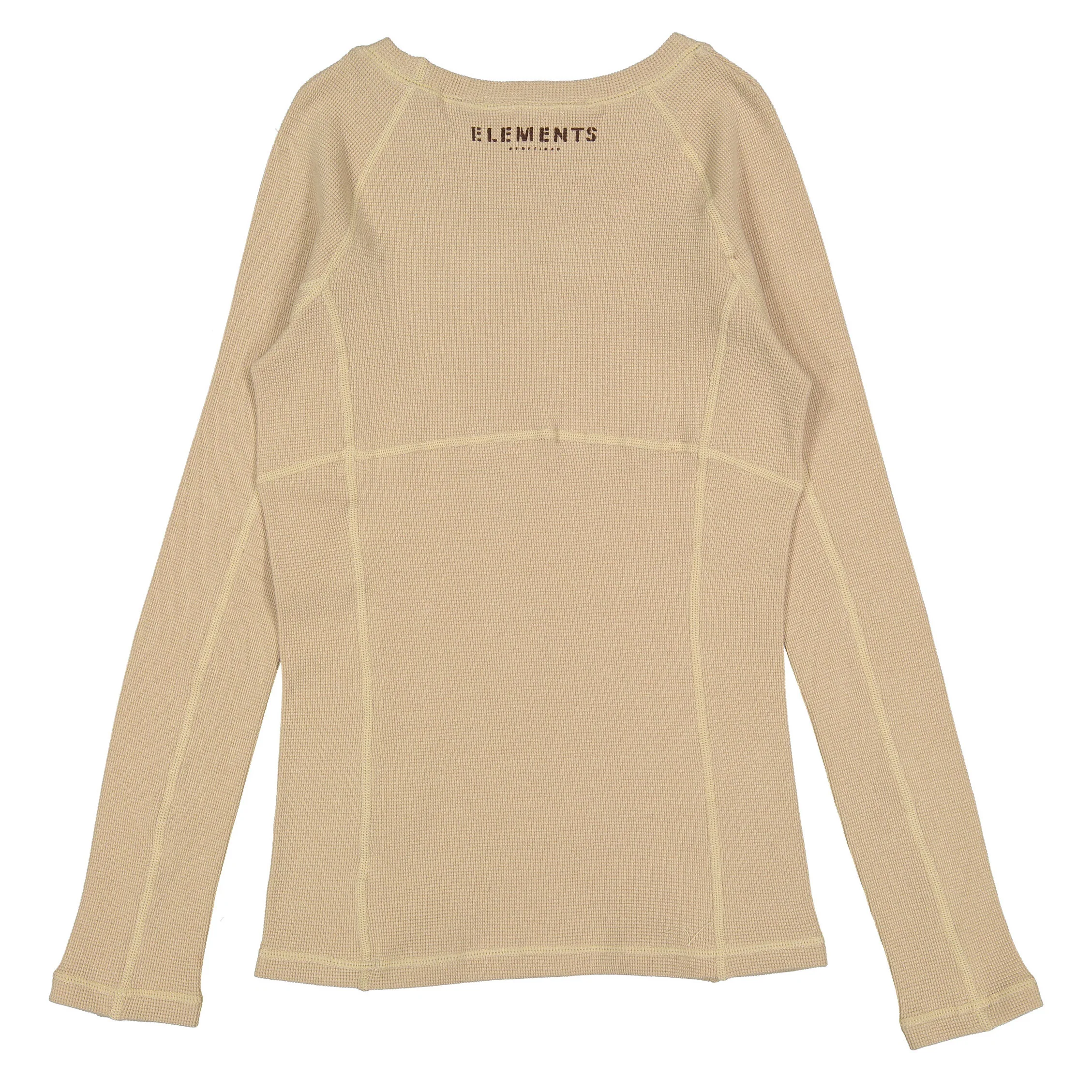 ELEMENTS Taupe Stamped Waffle Tee - Image 3