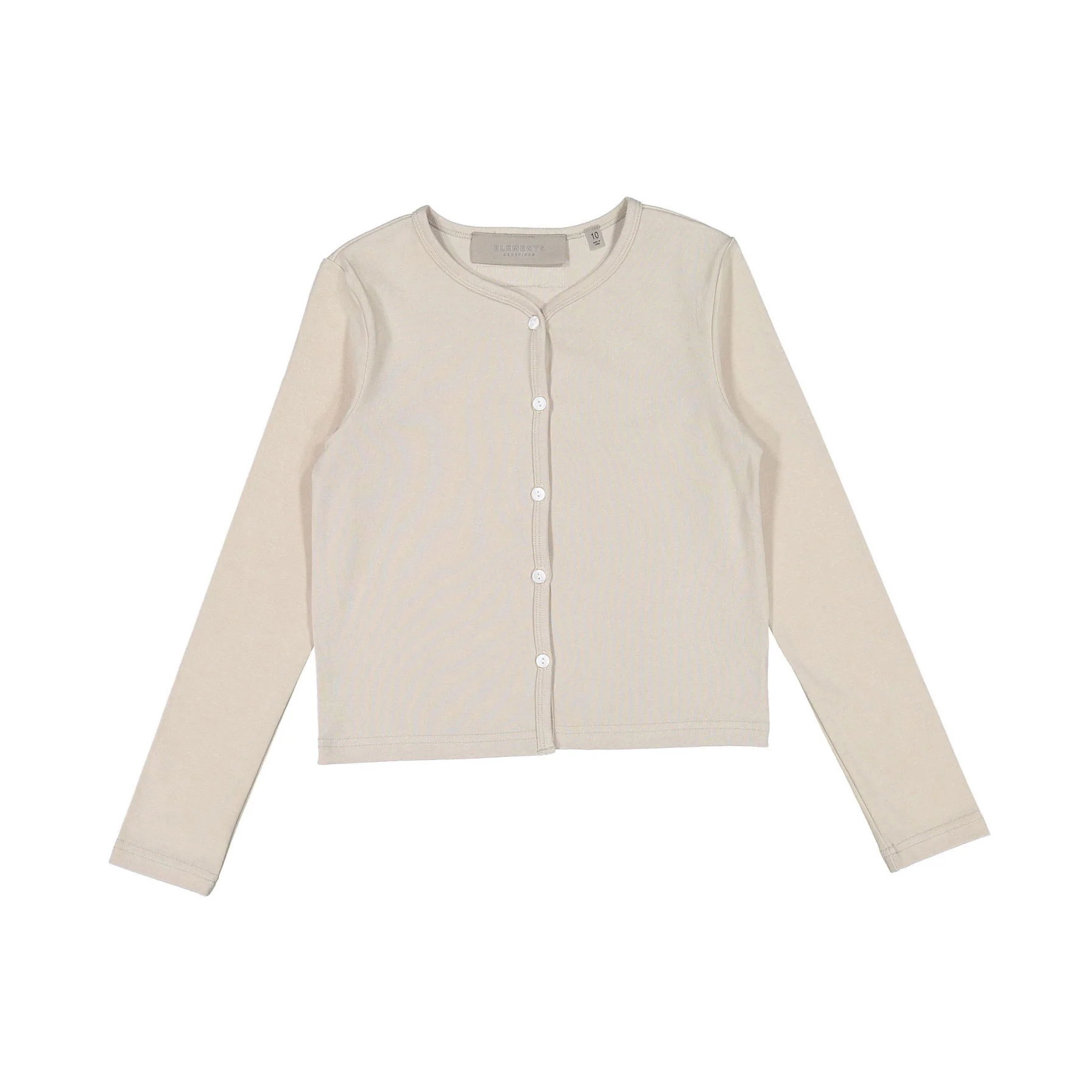 Elements Taupe Tee Cardigan