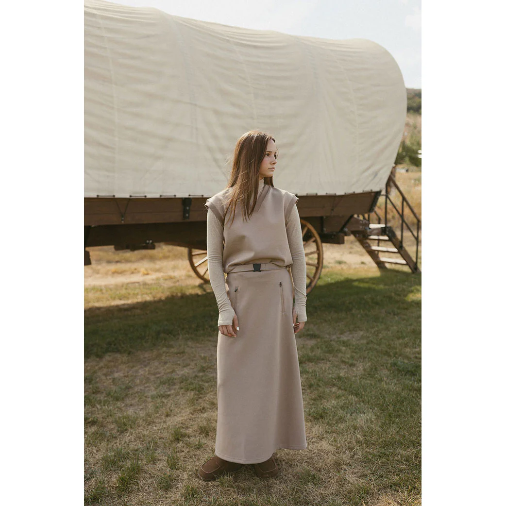ELEMENTS Taupe Trim Turtleneck - Image 2