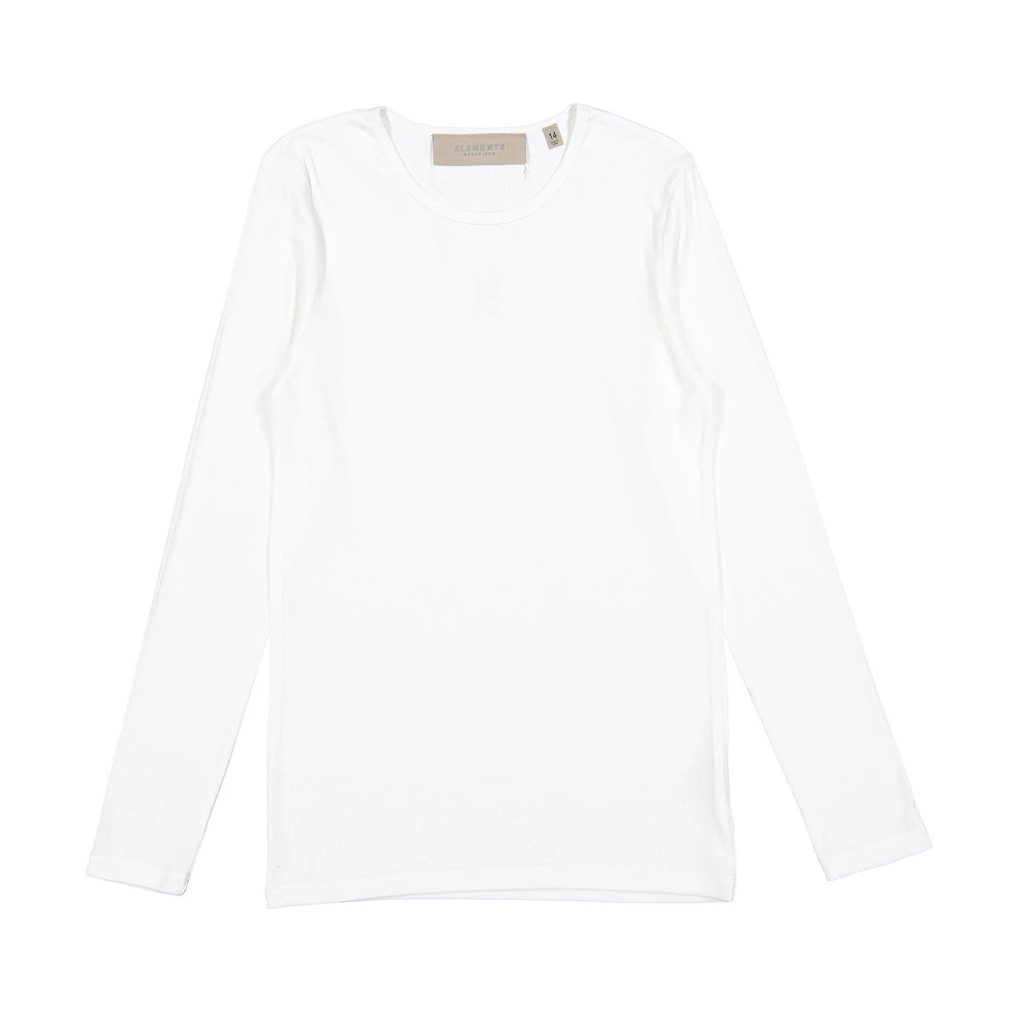 Elements White Rubber E Tee