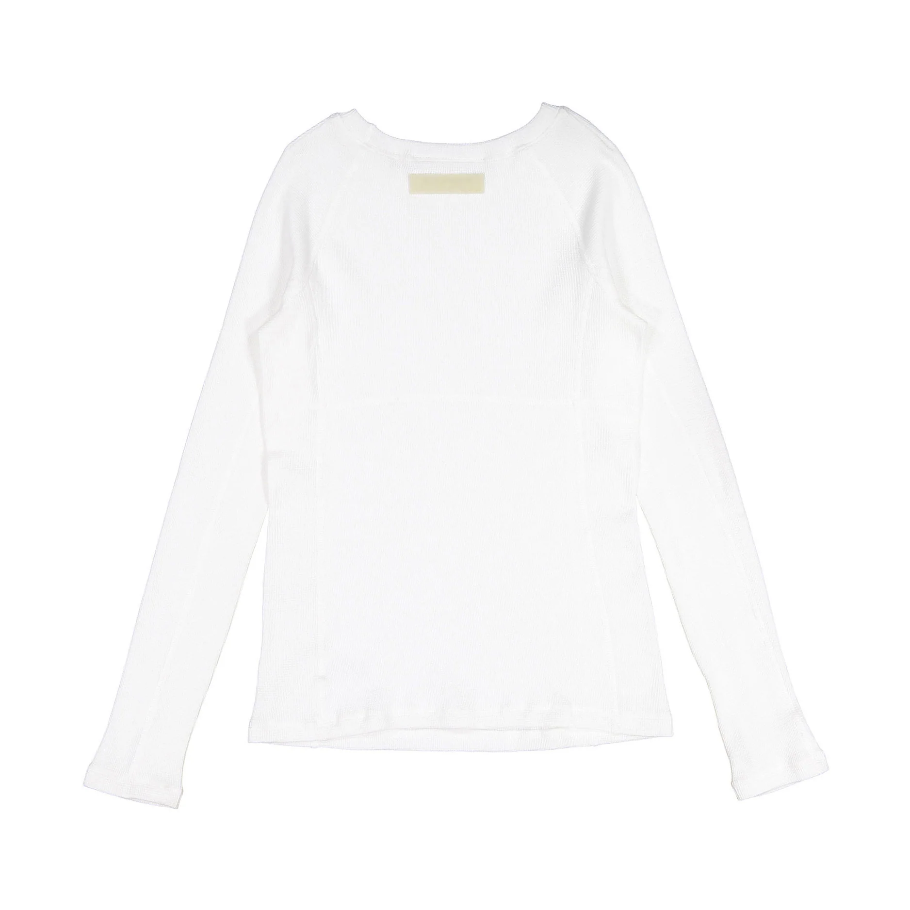 Elements White Waffle Seamed Tee - Image 2