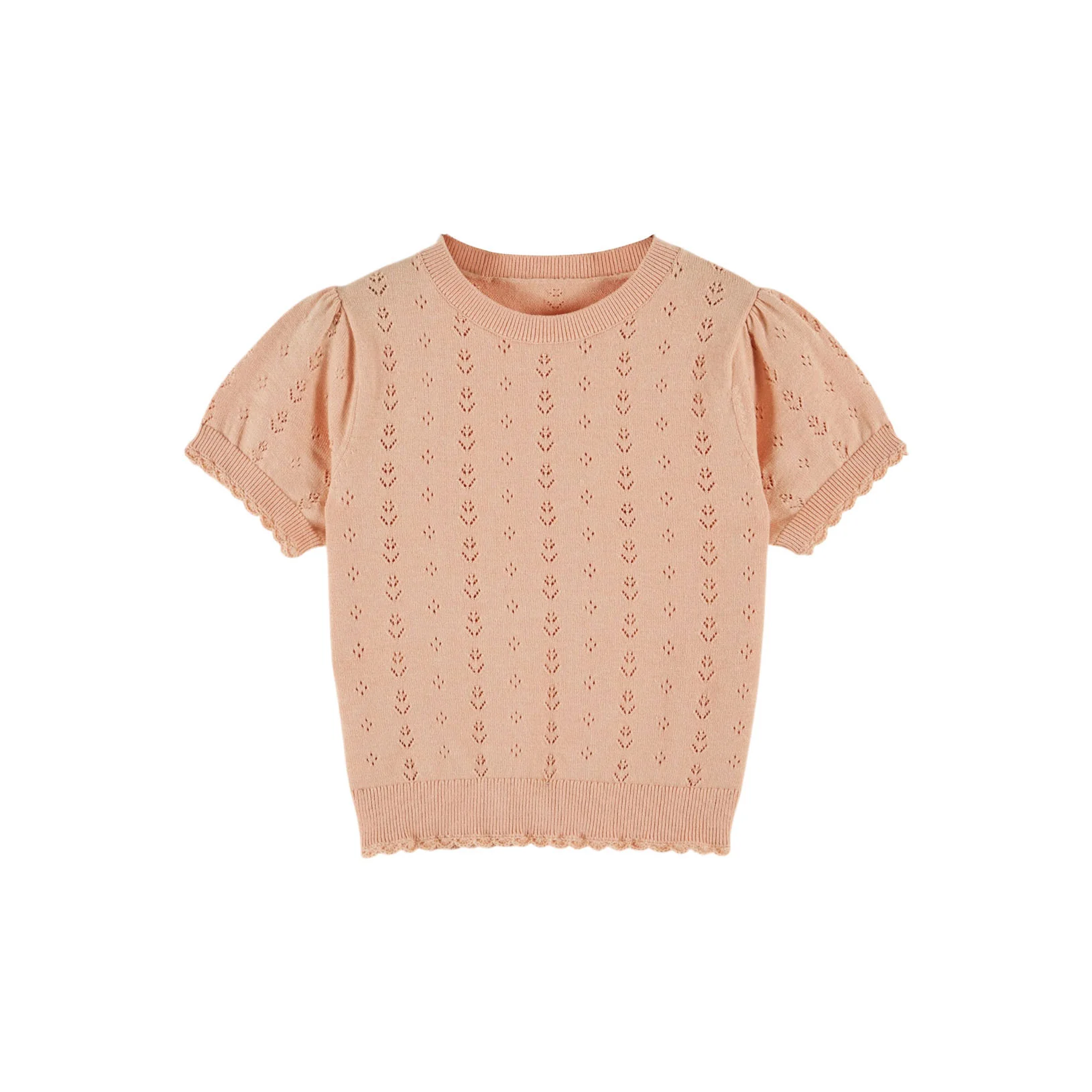 Emile et Ida Apricot Openwork Sweater
