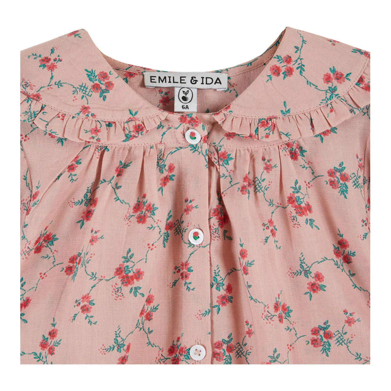 Emile et Ida Aster Printed Collar Blouse - Image 4