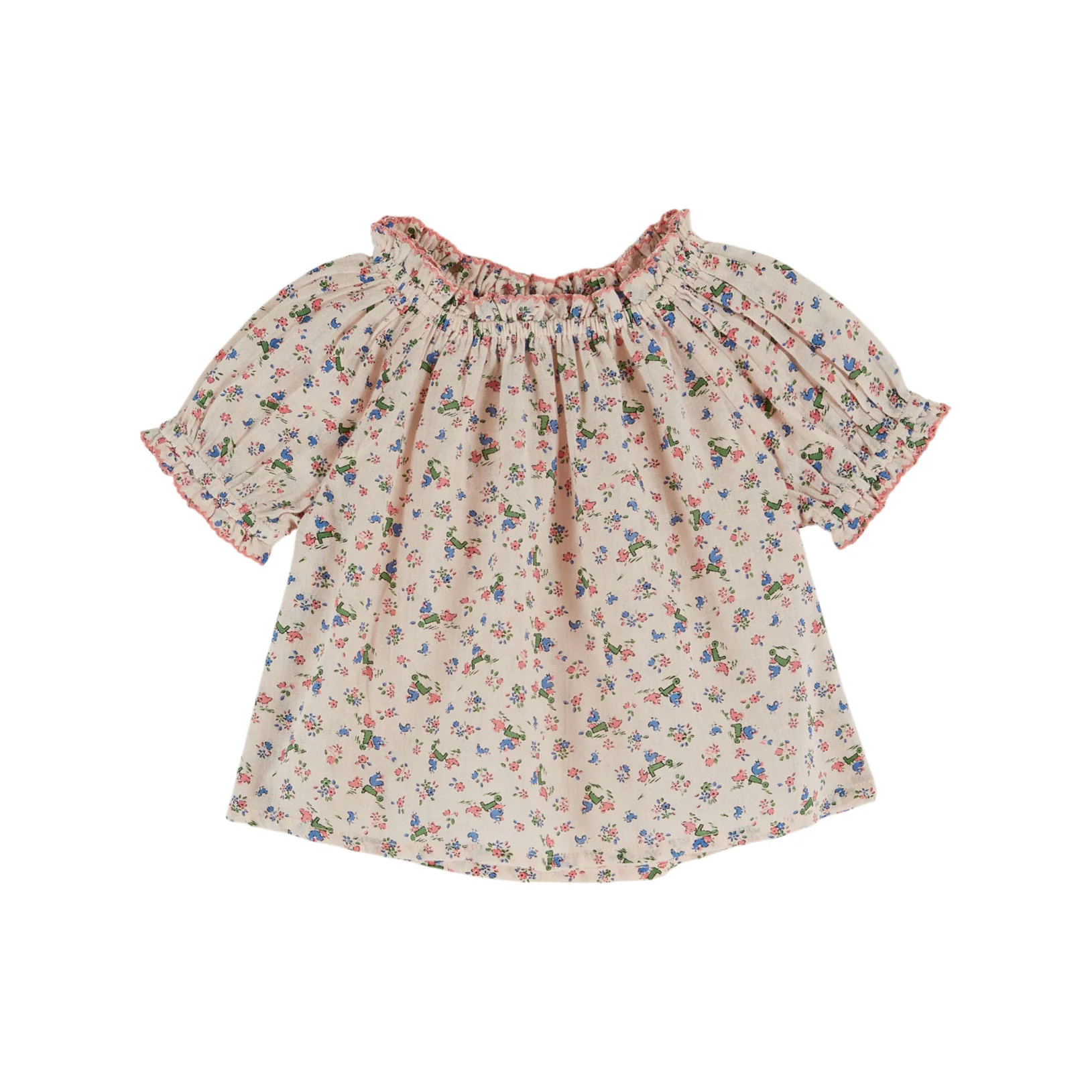 Emile et Ida Bergere Printed Baby Blouse