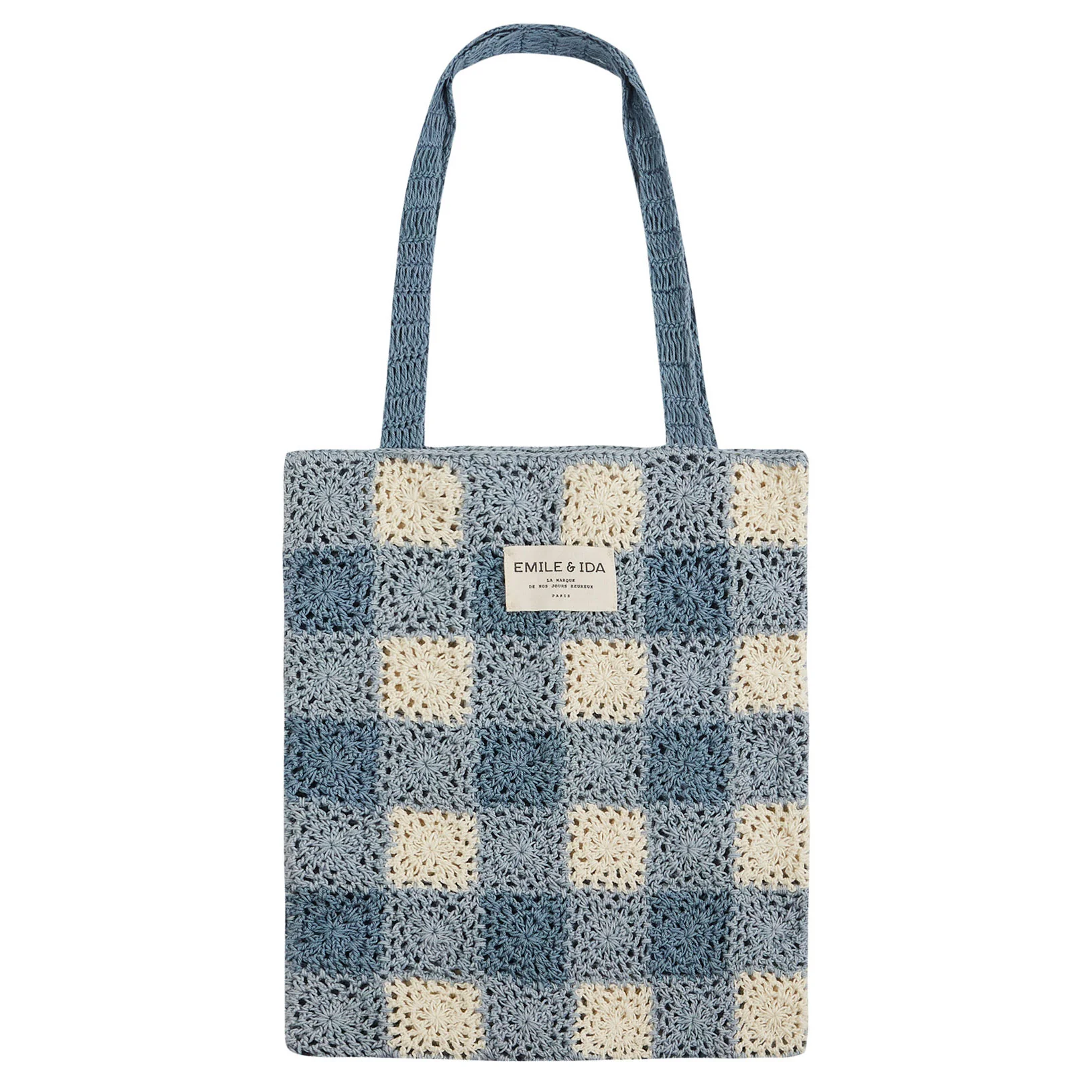 Emile et Ida Blue Chochet Bag