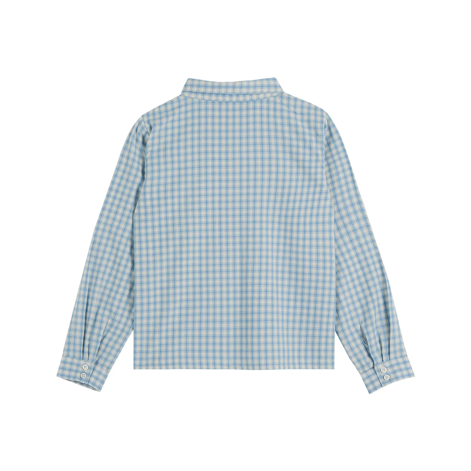 Emile et Ida Blue Gingham Kurta - Image 2
