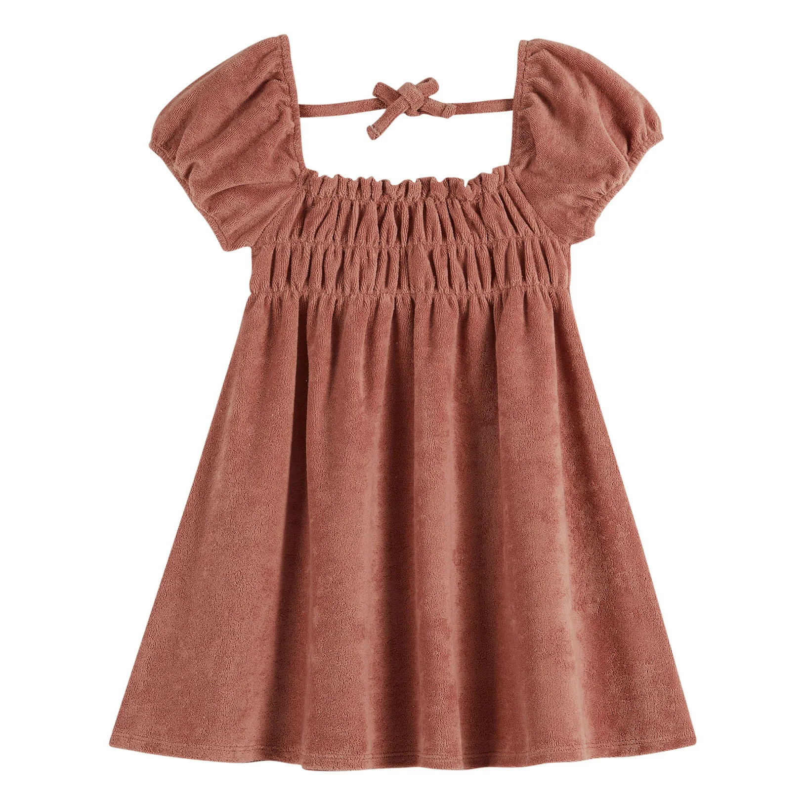 Emile et Ida Bois Terry Smocked Dress