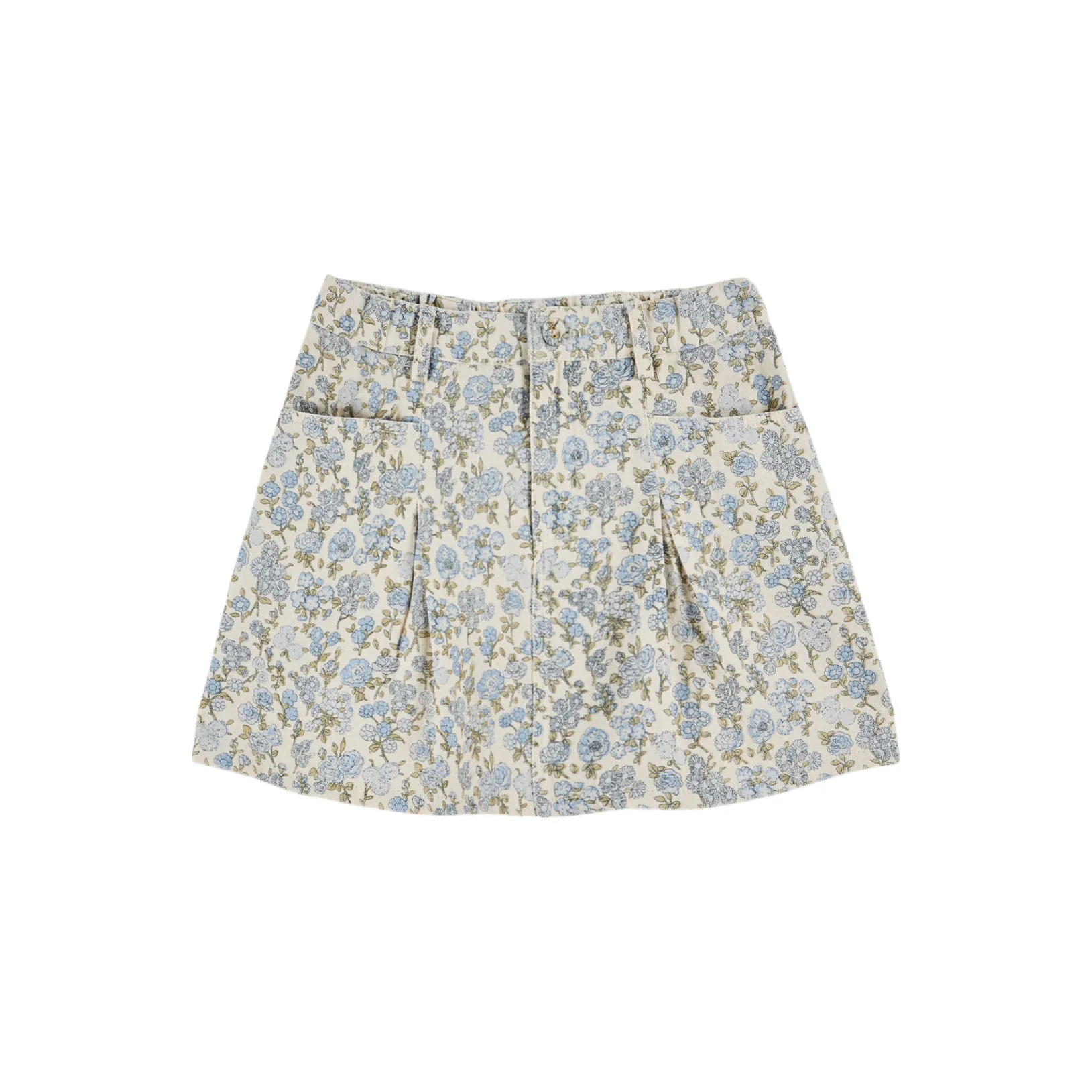 Emile et Ida Champetre Blue Printed Skirt