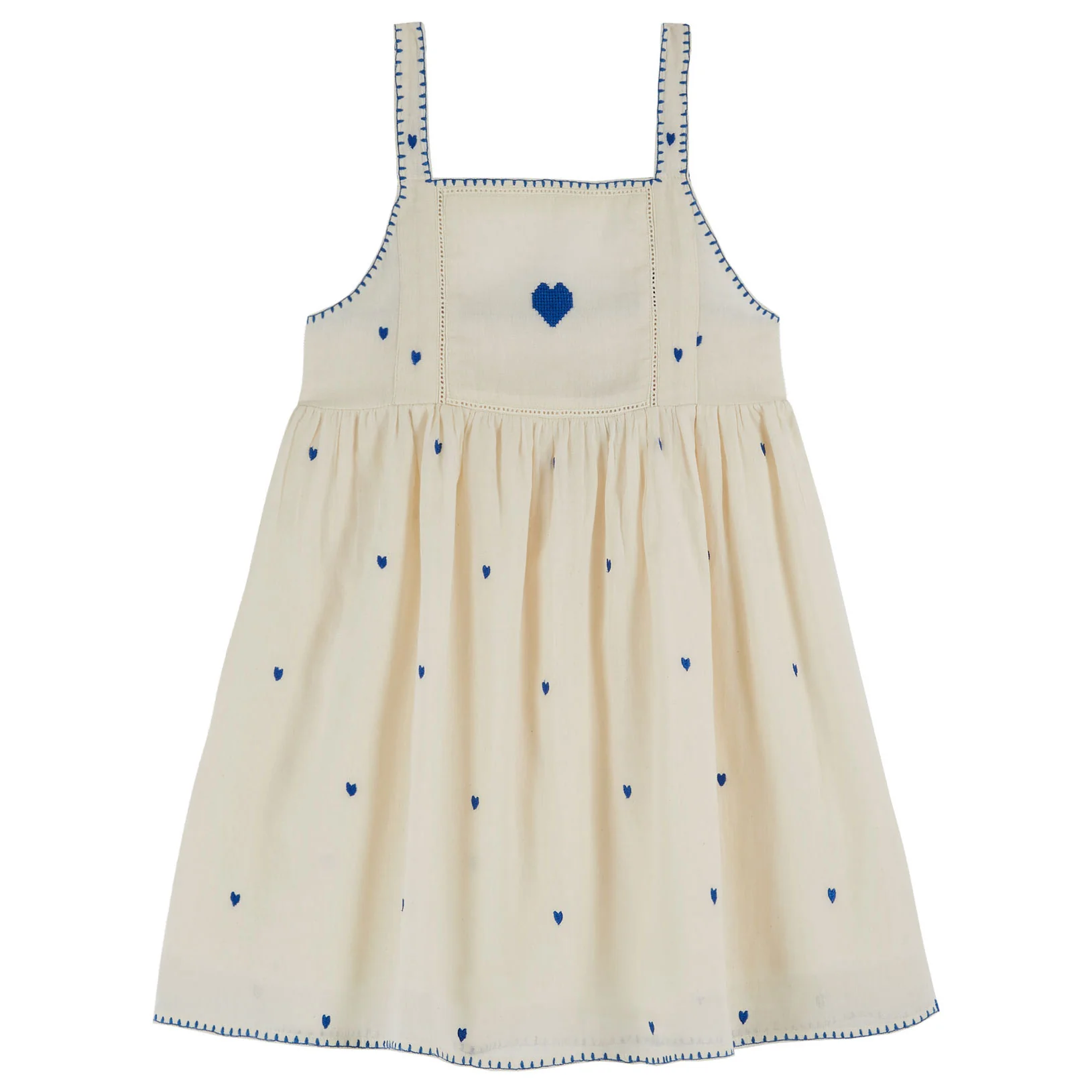 Emile et Ida Chantilly Embroidered Allover Dress