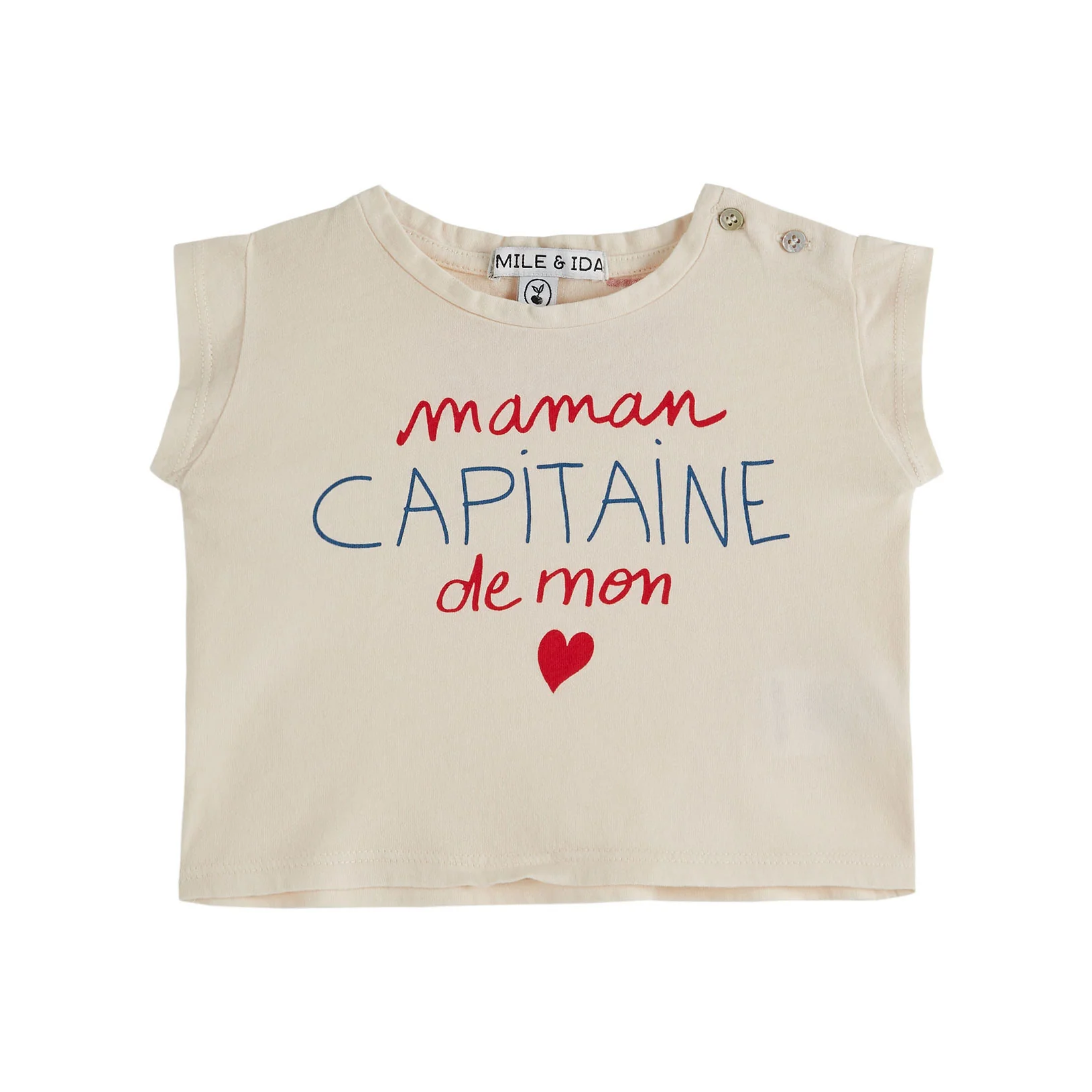 Emile et Ida Cream Captain T-Shirt - Image 3