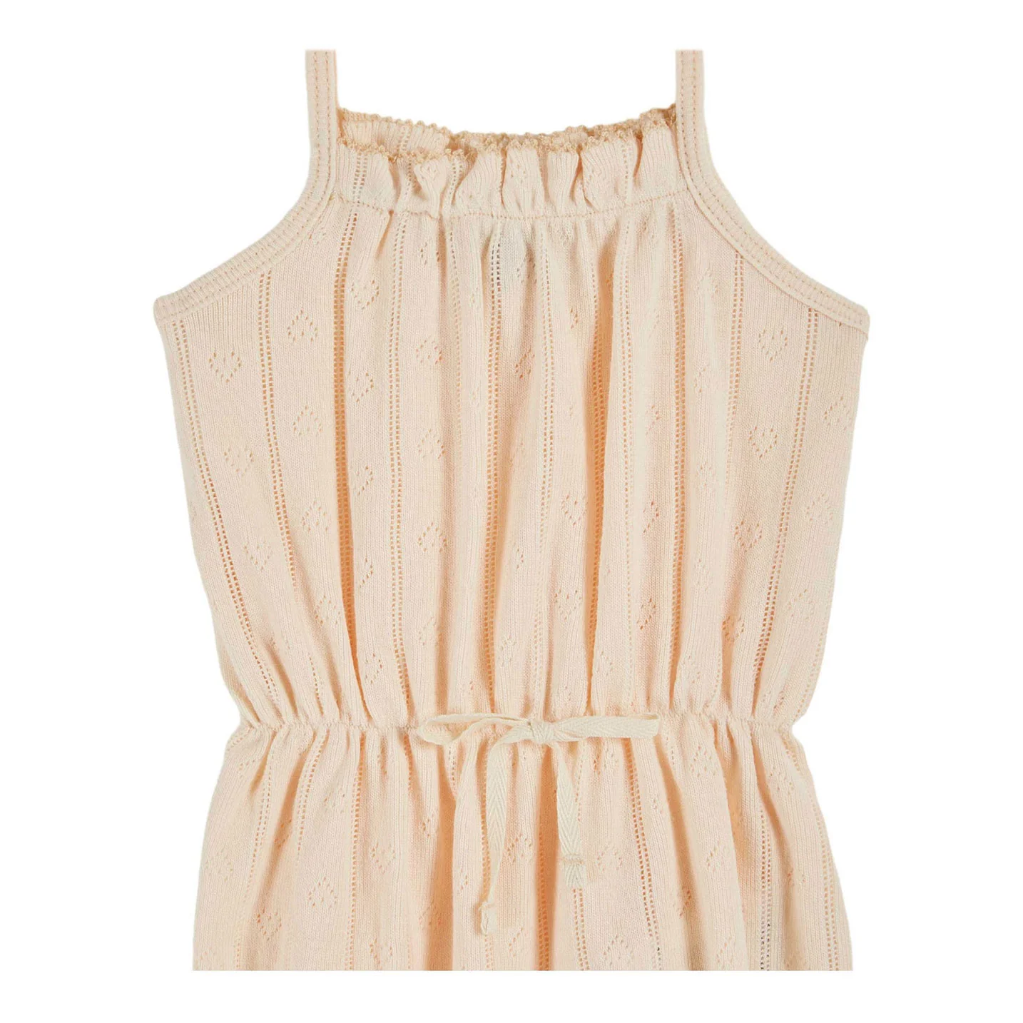 Emile et Ida Cream Pointelle Romper - Image 2
