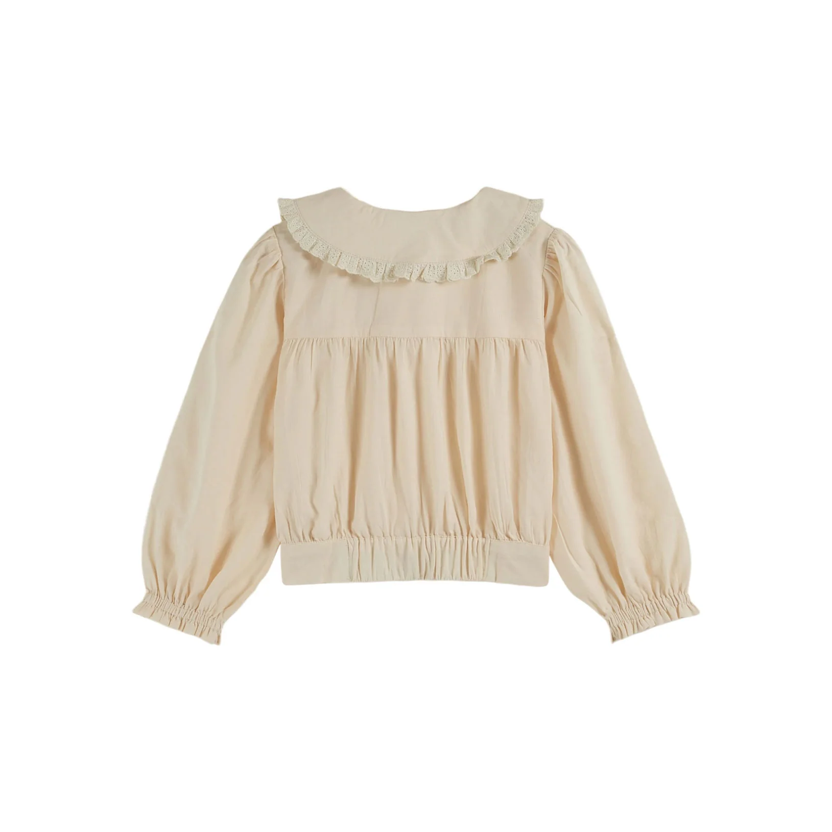 Emile et Ida Cream Vintage Flower Collar Blouse - Image 2