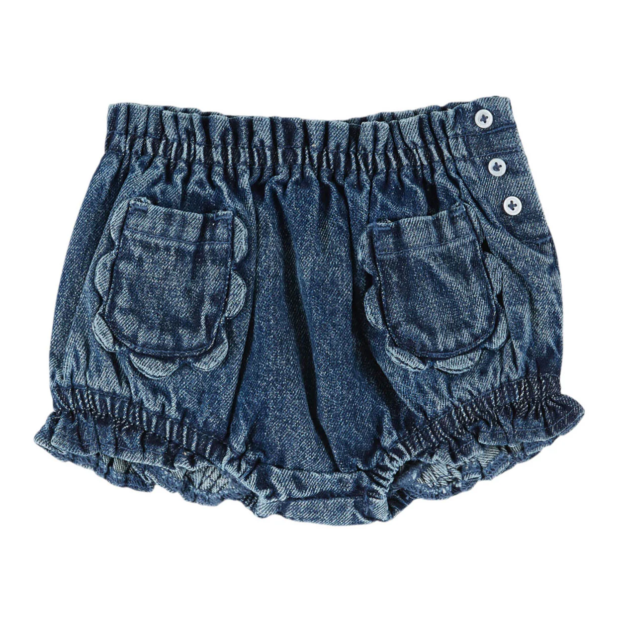 Emile et Ida Denim Flower Pocket Bloomer
