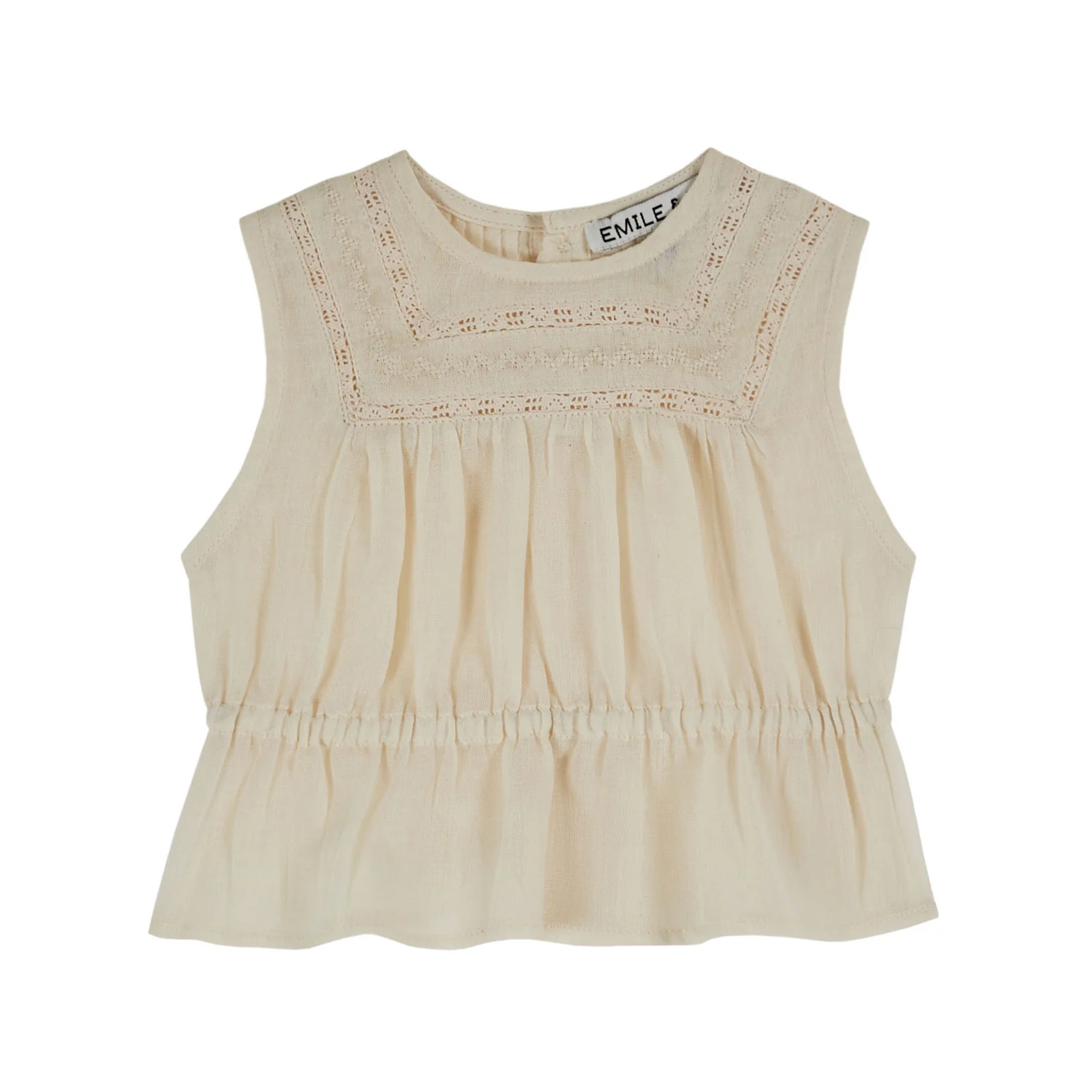 Emile et Ida Ecru Vintage Blouse